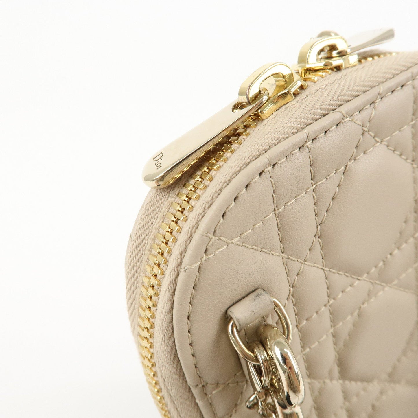 Christian Dior Lady Dior Call'in Dior Cannage Lamb Skin Phone Holder【Pre-order】