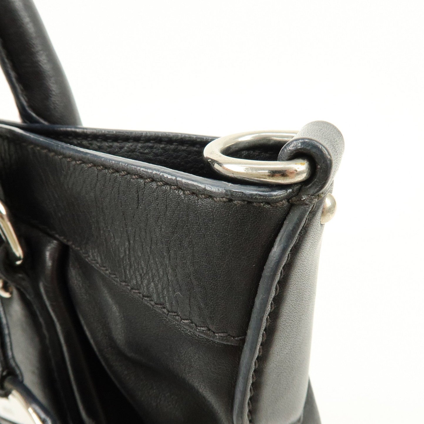 Prada Logo Leather 2Way Bag Hand Bag Shoulder Bag Black BN1226【Pre-order】