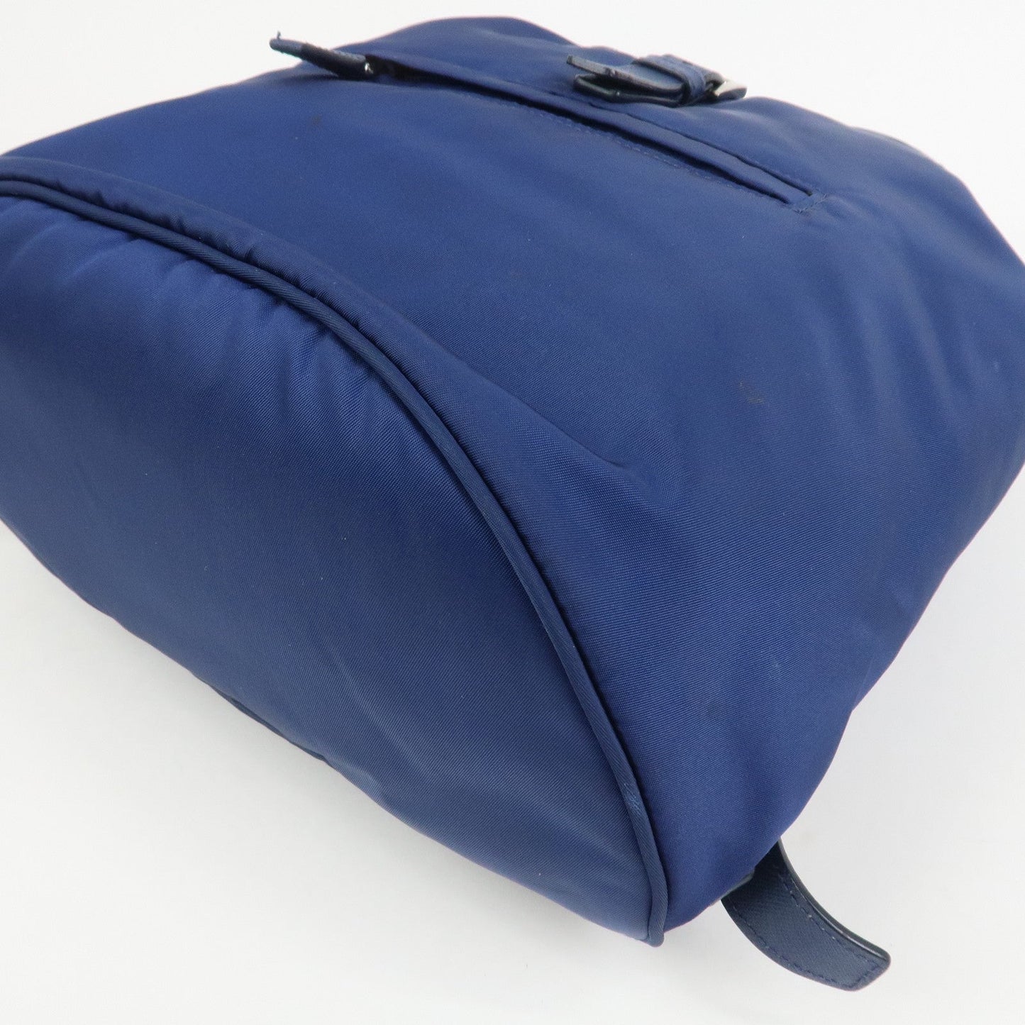 Prada Triangle Logo Nylon Saffiano Leather Backpack Navy BZ0032【Pre-order】