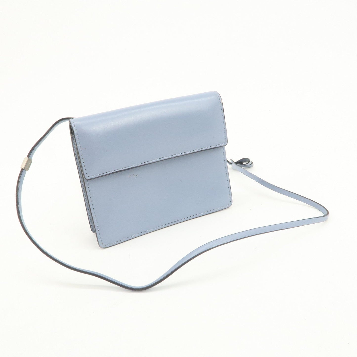 Prada Logo Leather Shoulder Bag Crossbody Bag Light Blue【Pre-order】