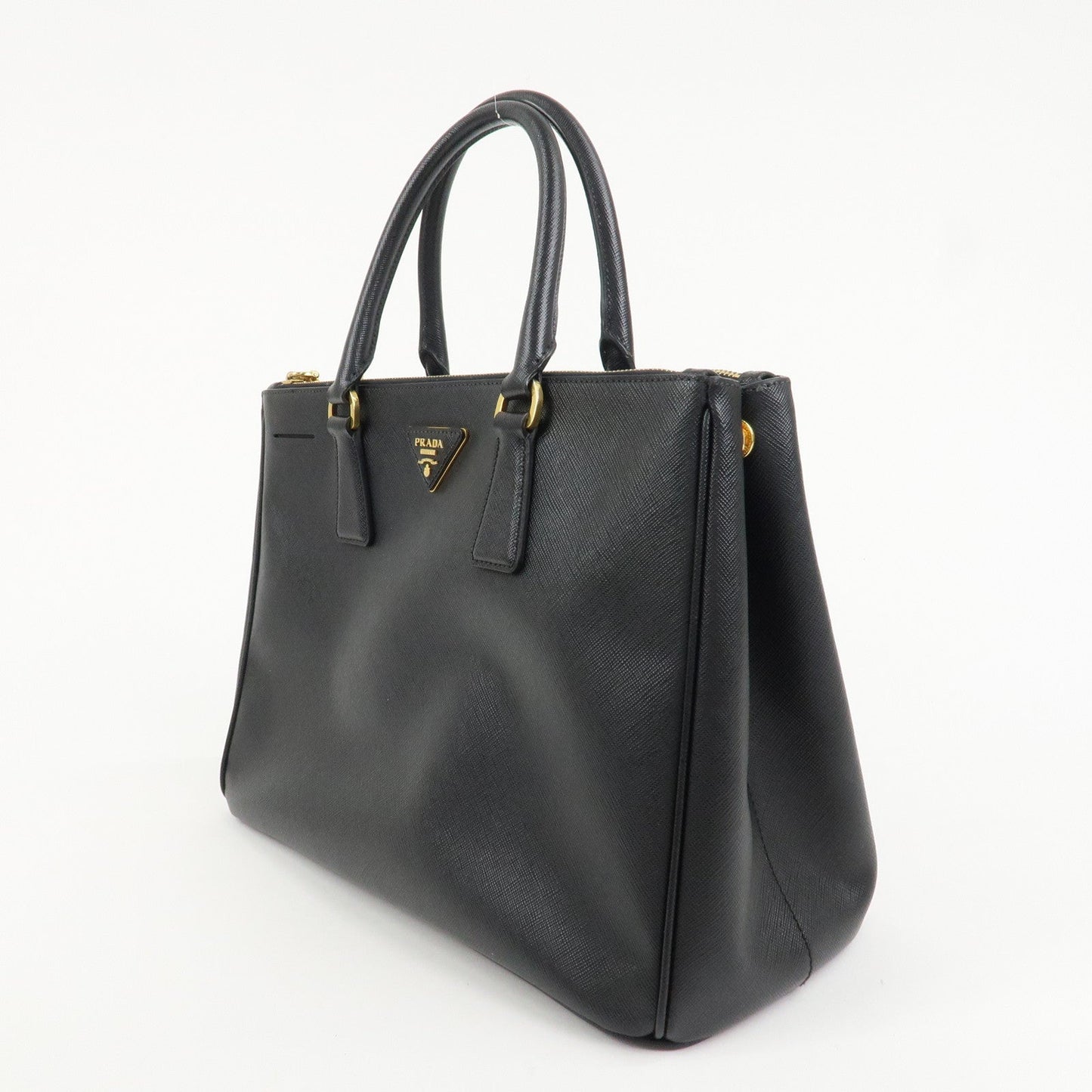 Prada Triangle Logo Galleria Saffiano Leather 2Way Bag Black 1BA274【Pre-order】