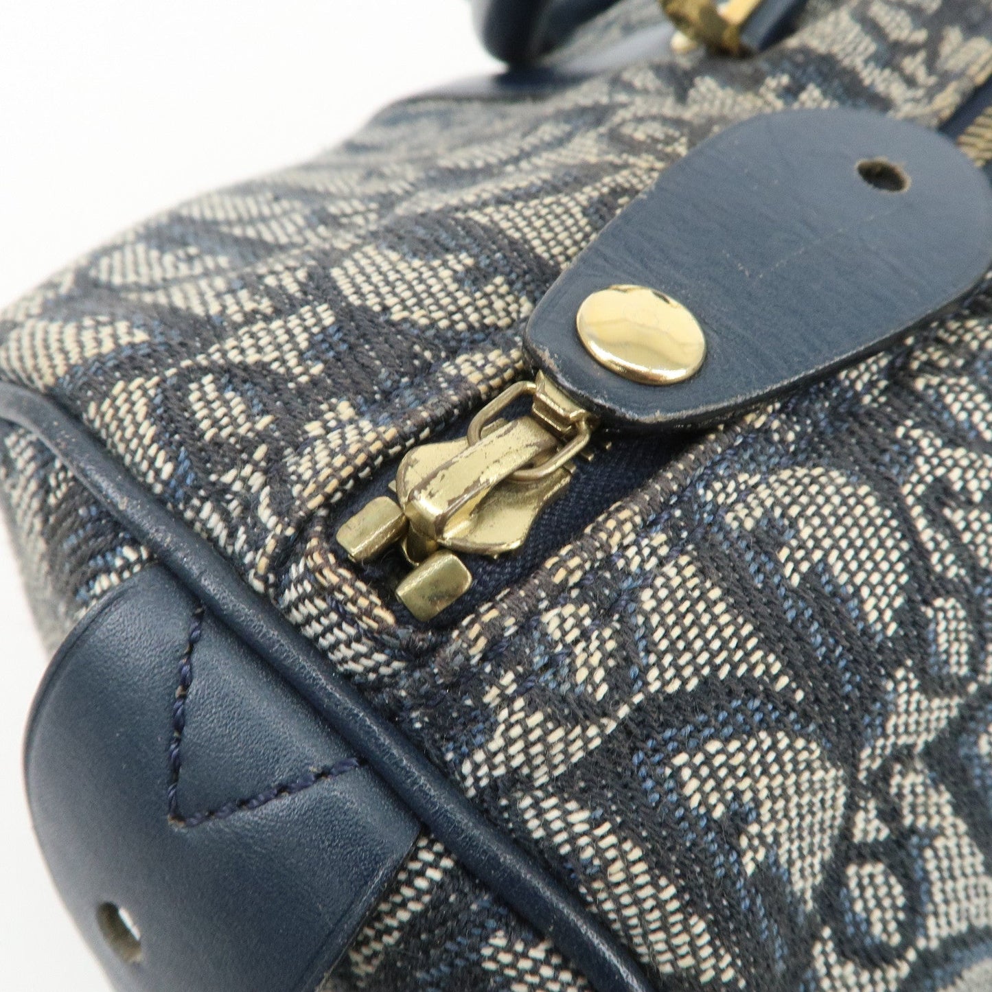 Christian Dior Trotter Jacquard Canvas Leather Boston Bag【Pre-order】