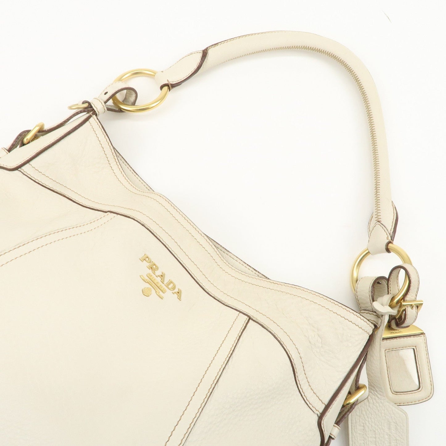 Prada Logo Shoulder Bag Hand Bag Ivory【Pre-order】