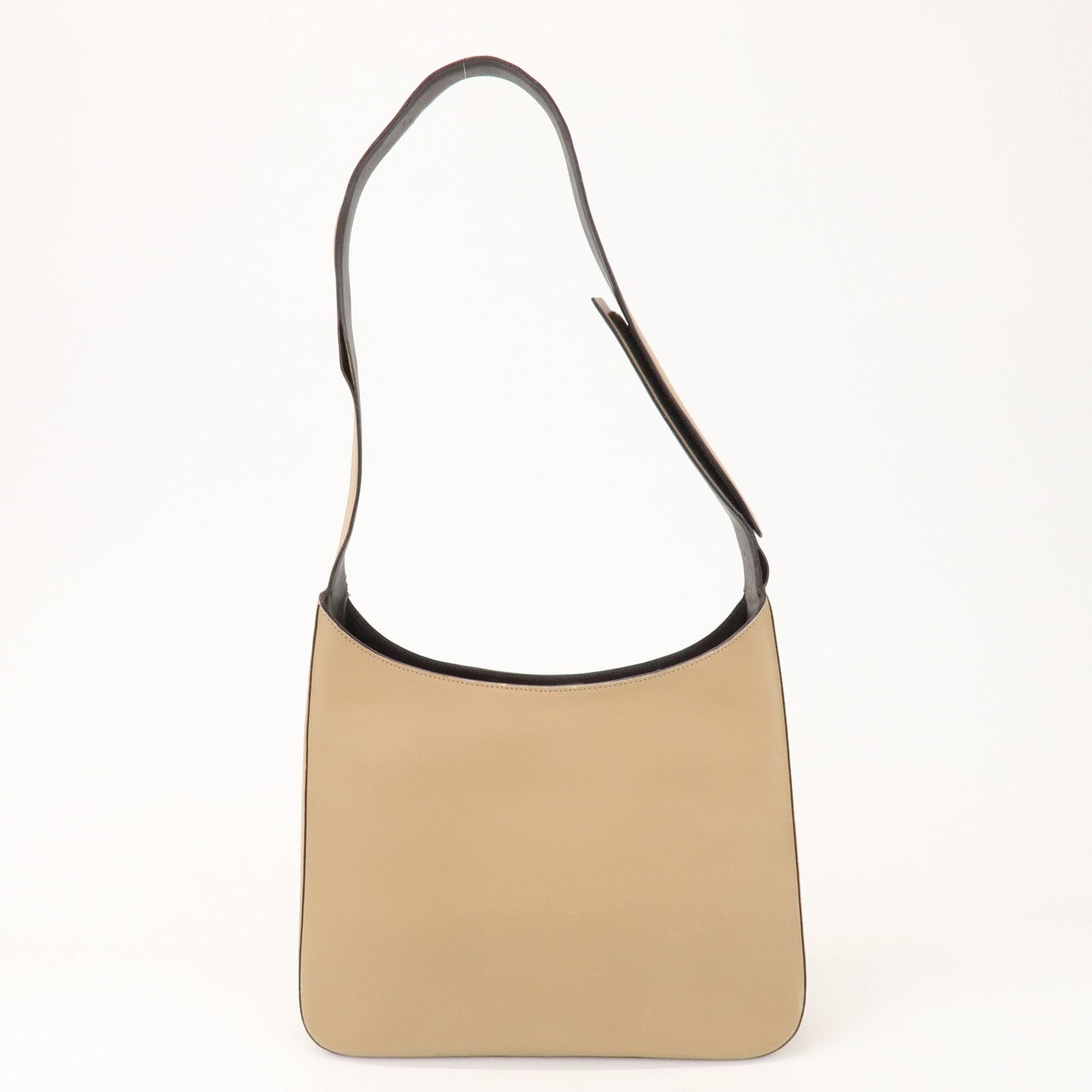 Prada Logo Leather Shoulder Bag Hand Bag Beige【Pre-order】