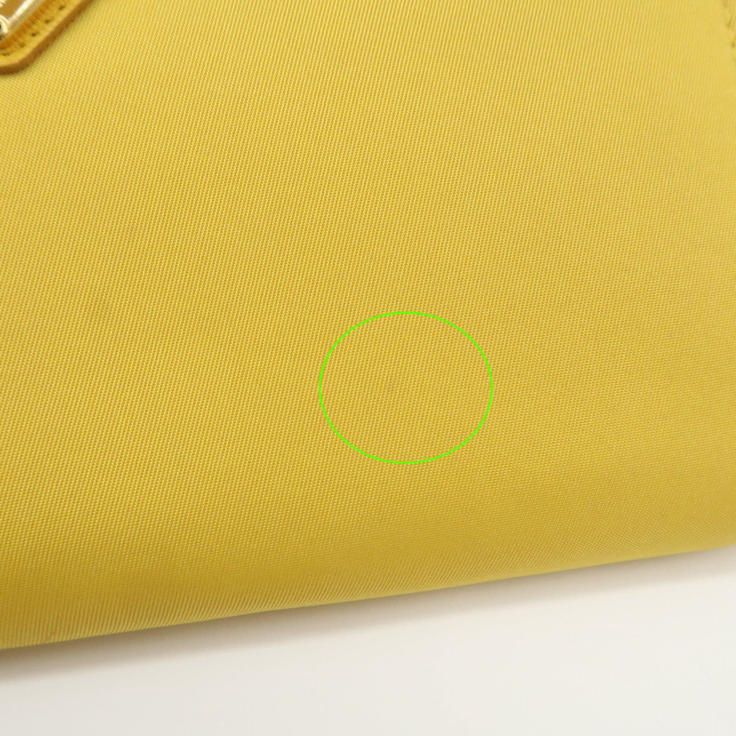 Prada Triangle Logo Nylon Leather Round Zippy Long Wallet Yellow【Pre-order】