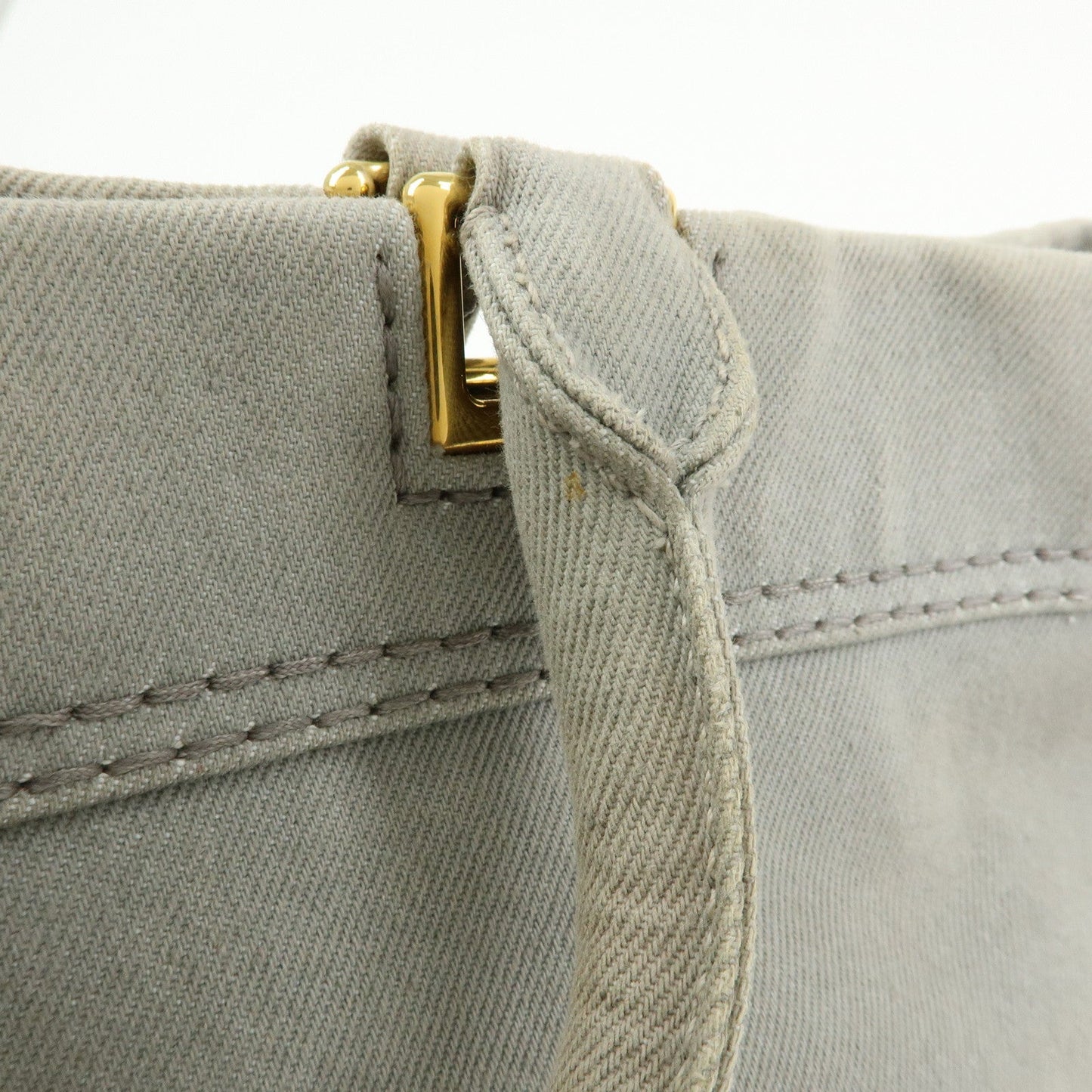 Prada Canapa Canvas 2Way Bag Hand Bag Shoulder Bag Gray BN2069【Pre-order】