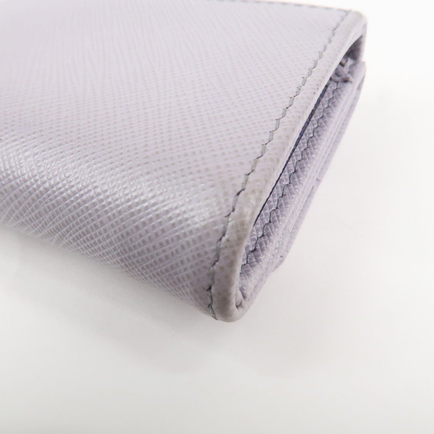 Prada Saffiano Leather Tri-fold Compact Wallet Light Purple 1MH043【Pre-order】