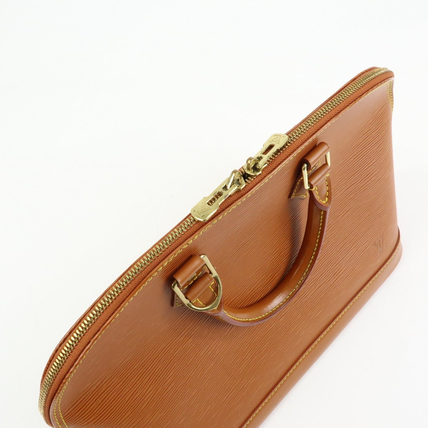 Louis Vuitton Epi Alma PM Lether Hand Bag Zipang Gold M52148【Pre-order】