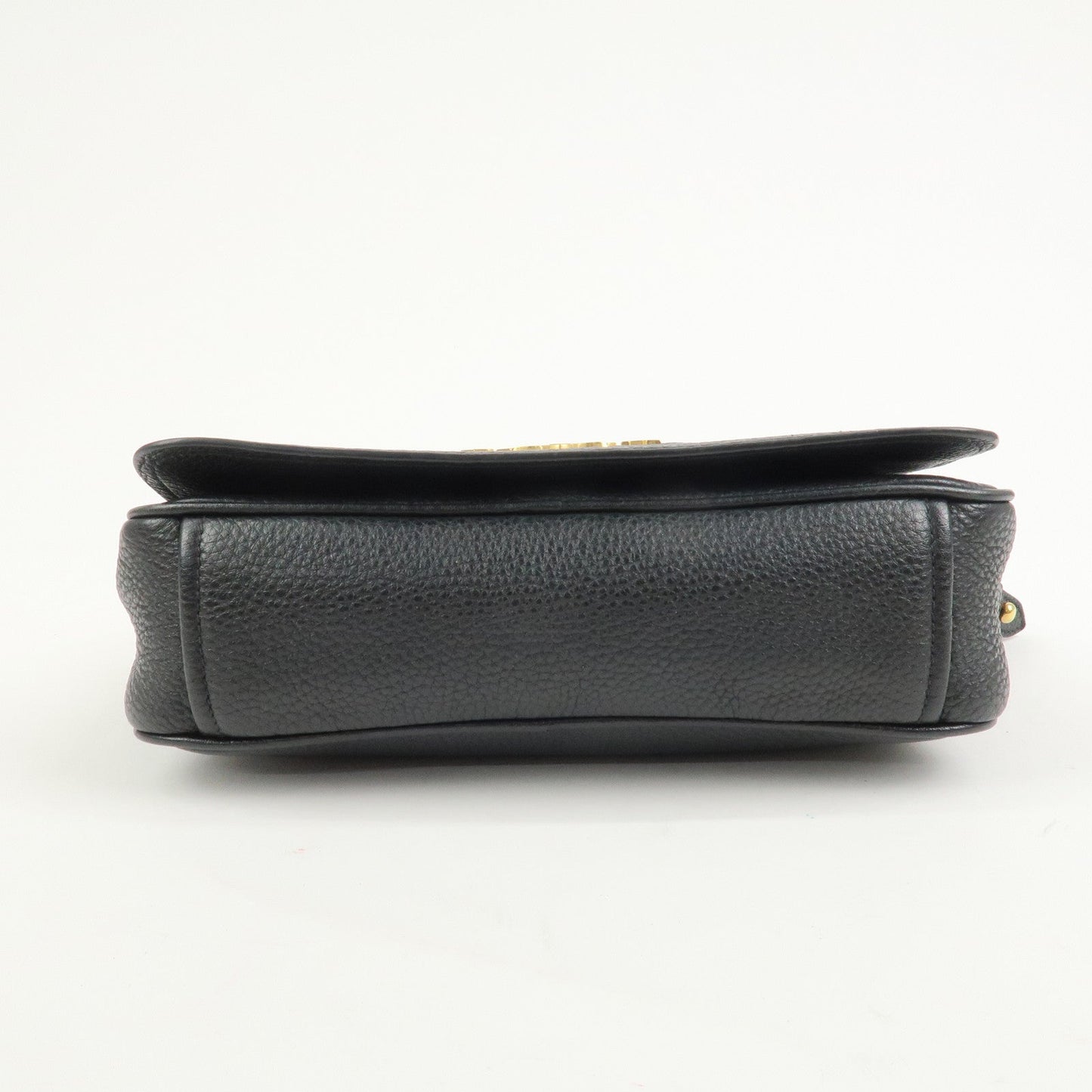 Pradq Logo Leather Shoulder Bag Black 1BD163【Pre-order】