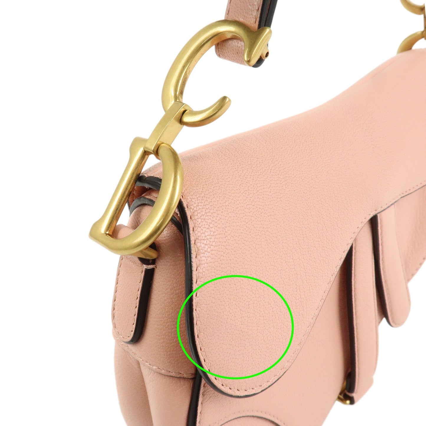 Christian Dior CD Logo Leather Saddle Bag Mini Hand Bag【Pre-order】