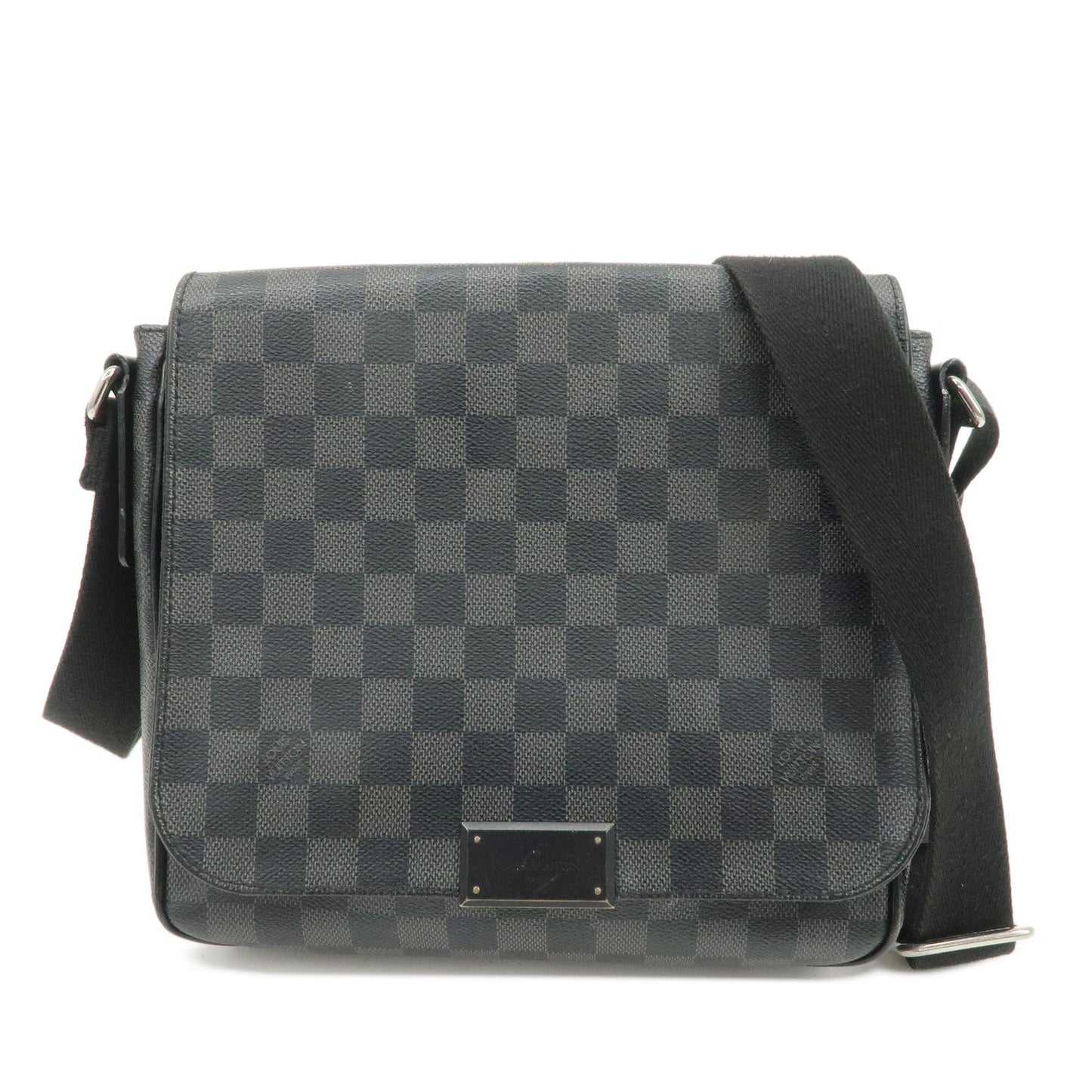 Louis Vuitton Damier Graphite District PM Shoulder Bag Noir N41260【Pre-order】
