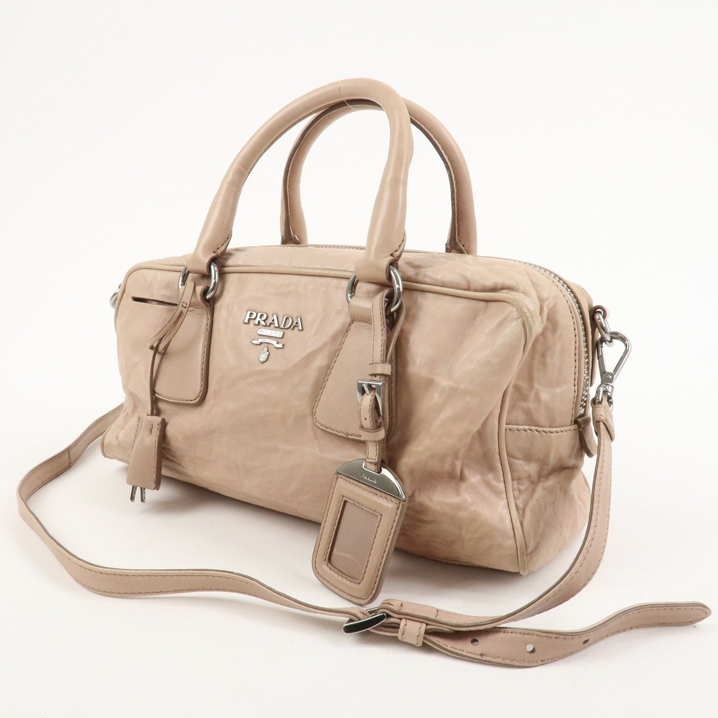 Prada Nappa Leather 2Way Bag Hand Bag Shoulder Bag Light Pink【Pre-order】