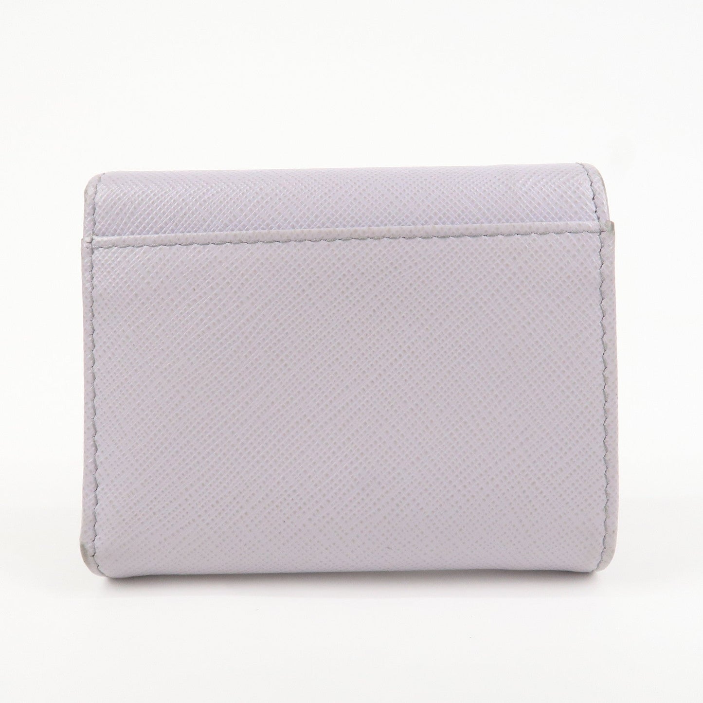 Prada Saffiano Leather Tri-fold Compact Wallet Light Purple 1MH043【Pre-order】