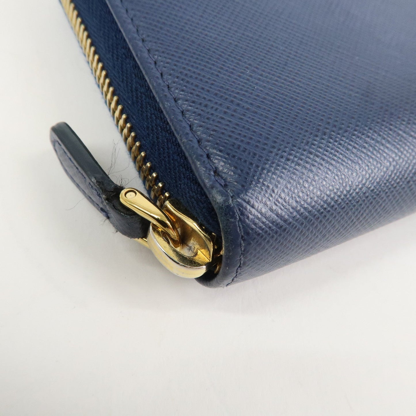 Prada Triangle Logo Saffiano Leather Zippy Long Wallet Navy 1ML506【Pre-order】