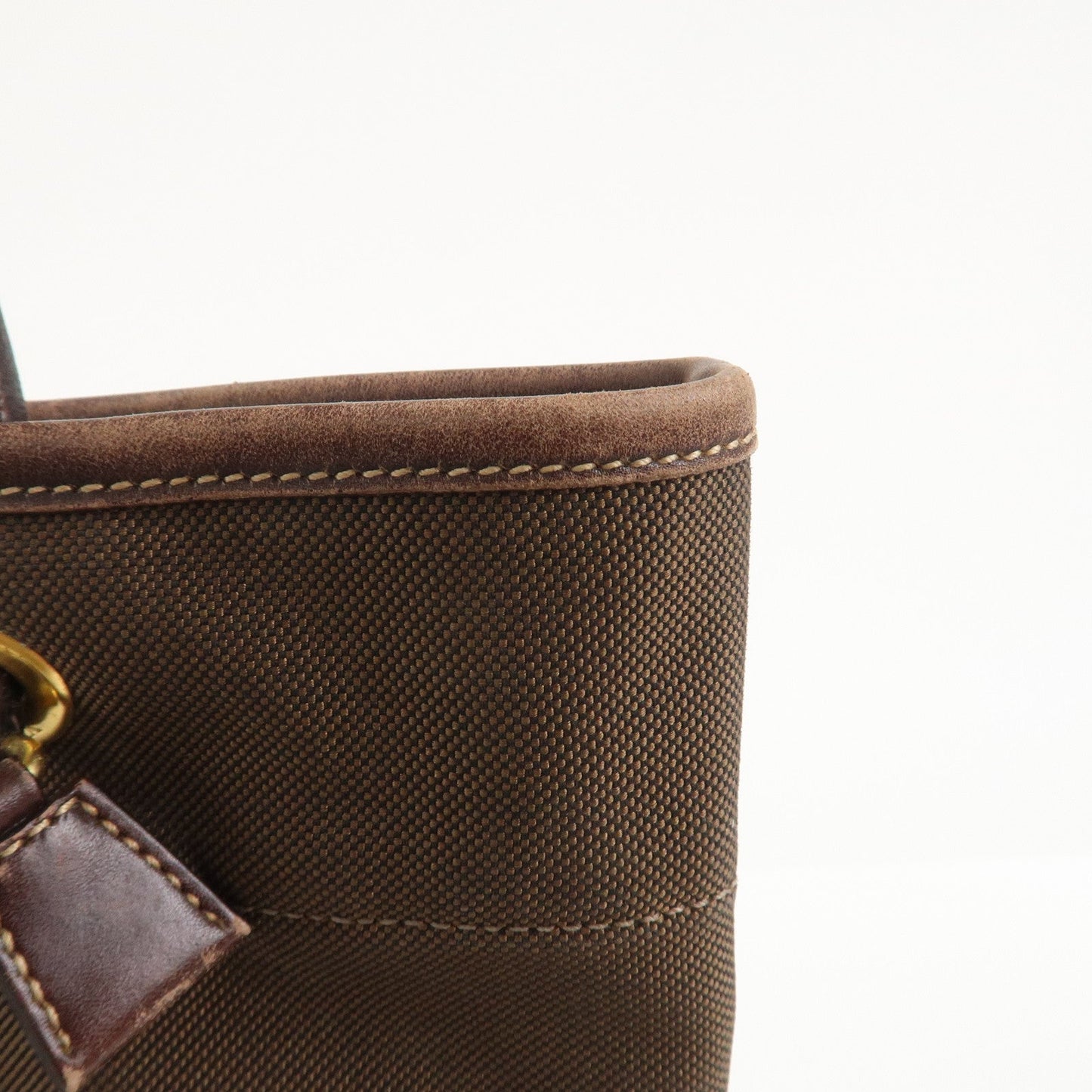Prada Jacauard Canvas Leather Tote Bag Shoulder Bag Brown BR3579【Pre-order】