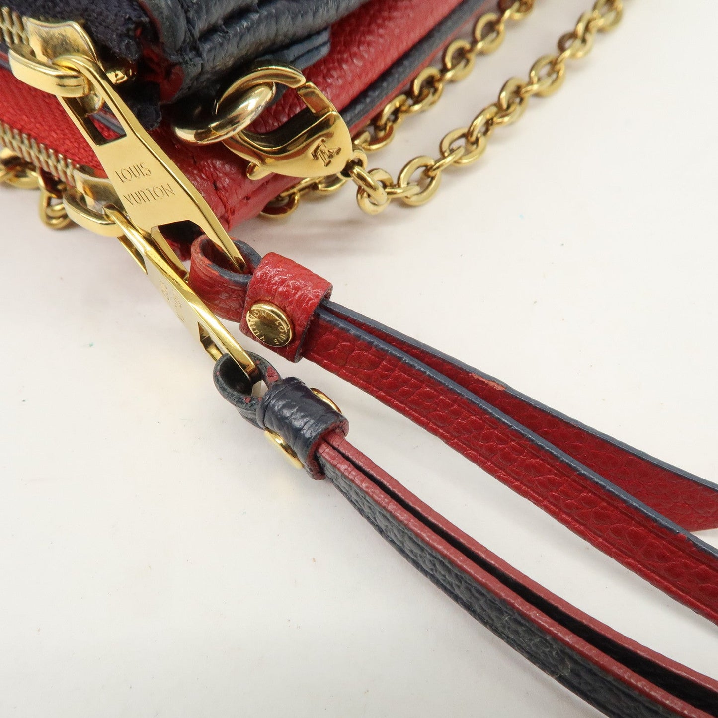 Louis Vuitton Monogram Empreinte Pochette Double Zip M63916 Used【Pre-order】