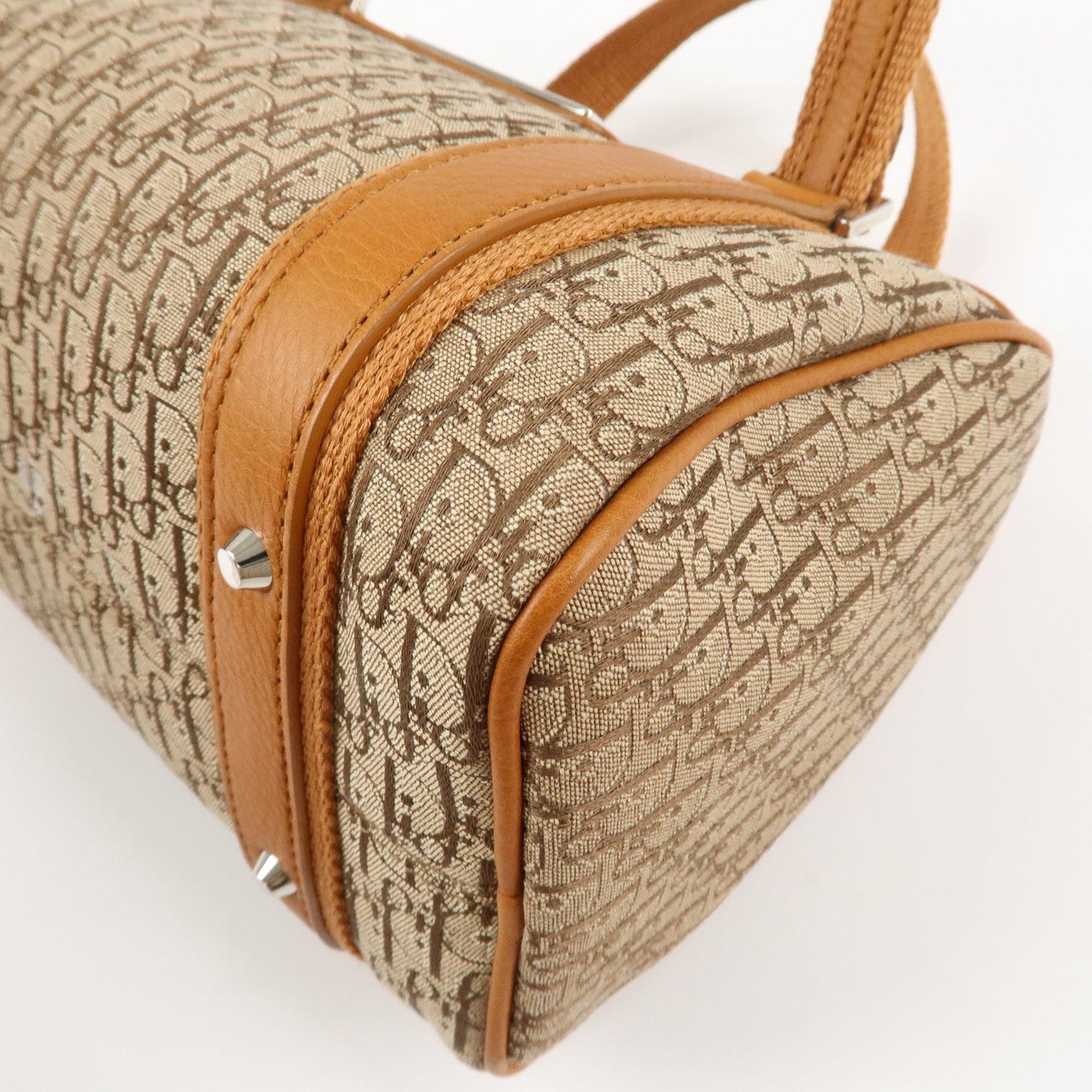 Christian Dior Trotter Canvas Leather Mini Boston Bag Hand Bag【Pre-order】