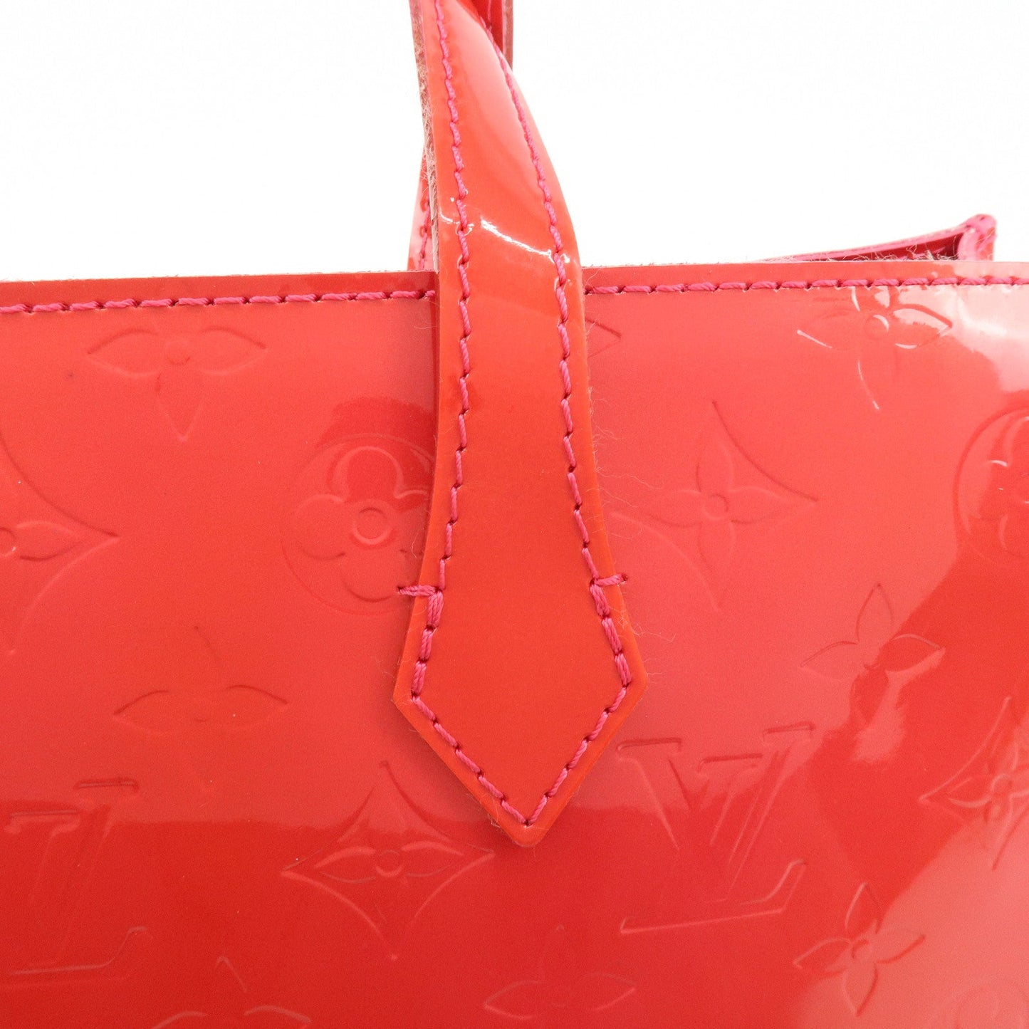 Louis Vuitton Monogram Vernis Wilshire PM Hand Bag Rose Pop M93643【Pre-order】