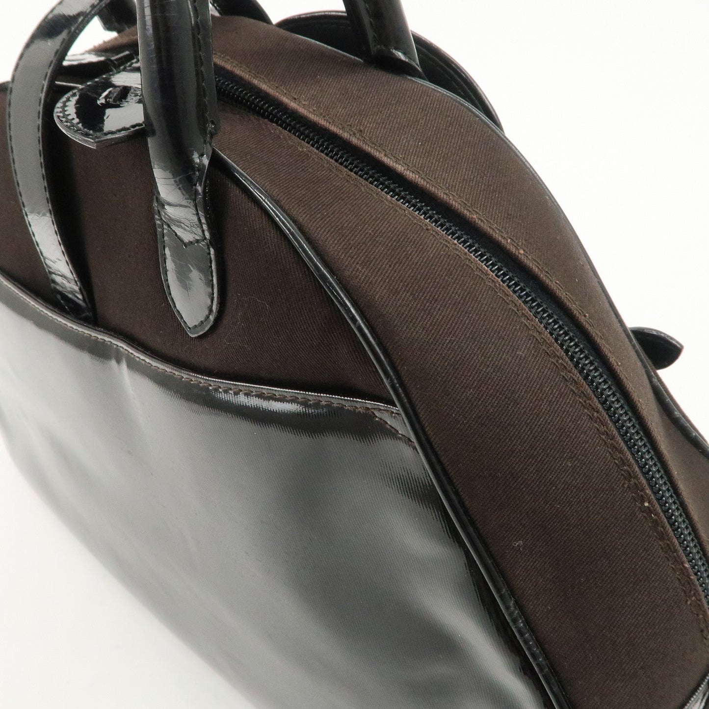 Christian Dior Double Saddle Canvas Patent Leather Hand Bag【Pre-order】