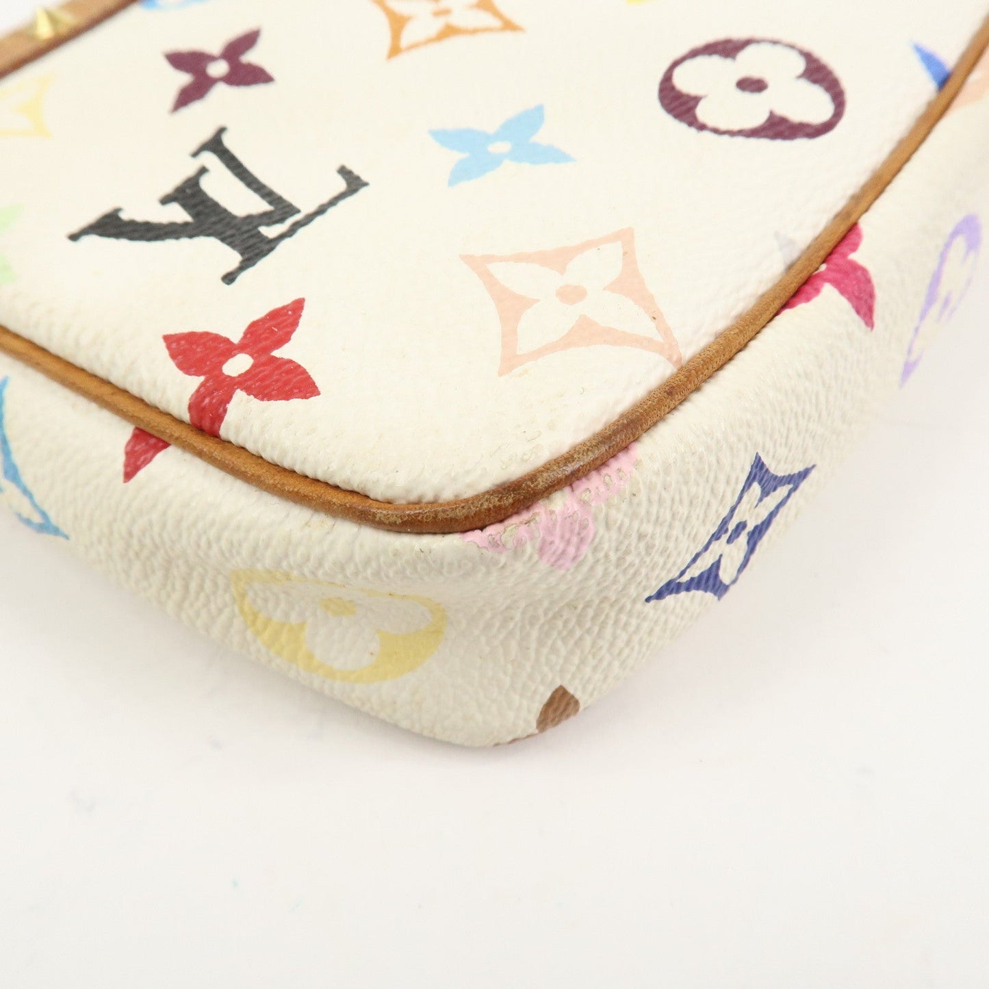 Louis Vuitton Monogram Multicolor Pochette Accessoires Blanc M92649【Pre-order】