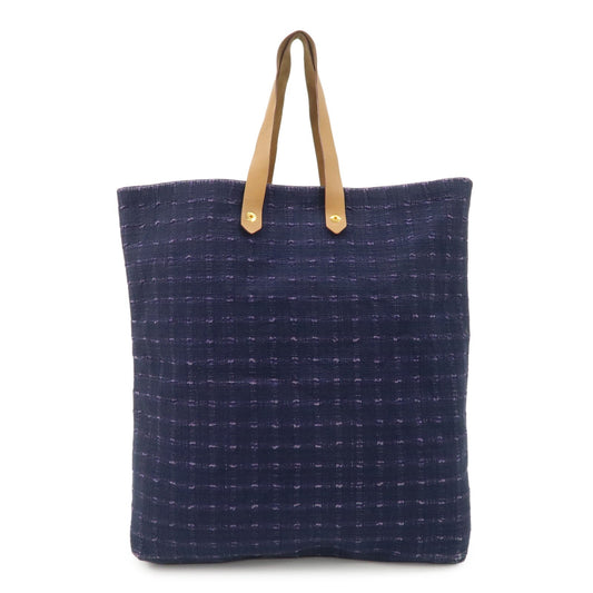 Hermes Leather Canvas Amedabad GM Tote Bag Hand Bag【Pre-order】