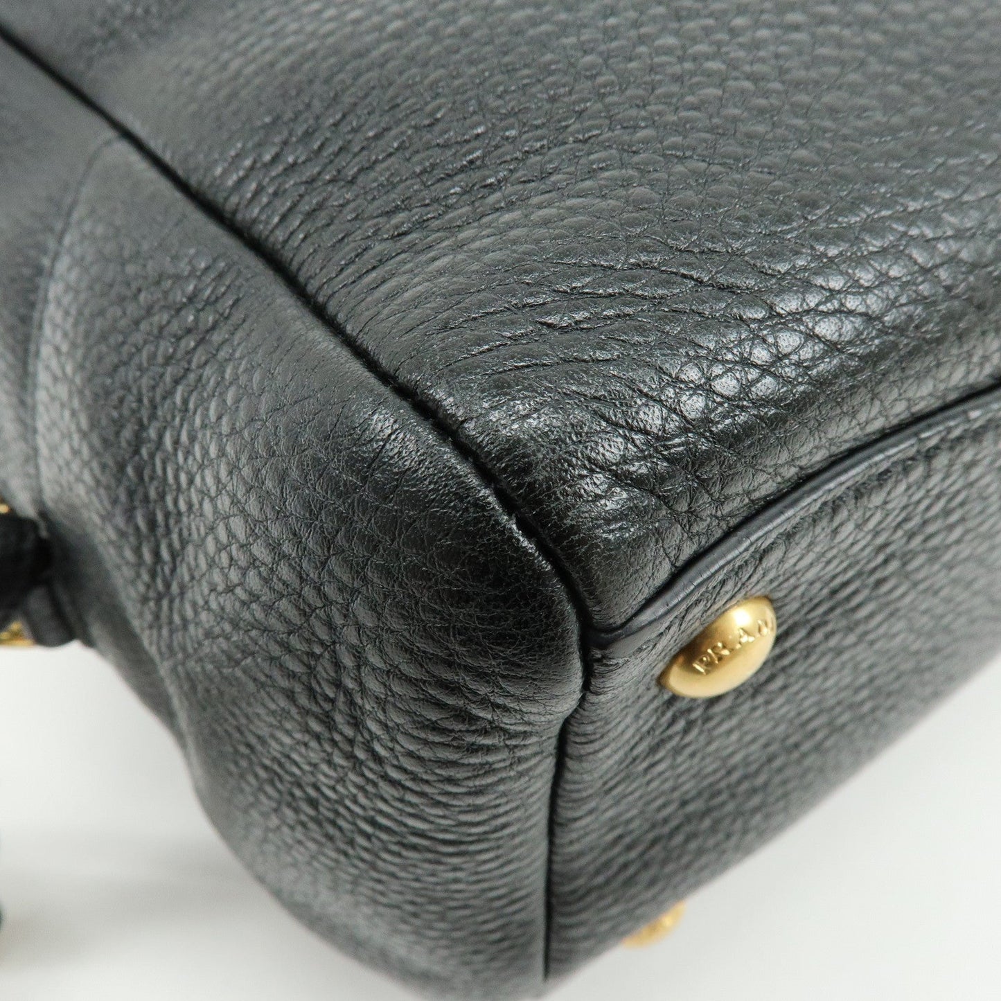 Prada Vitello Daino Leather Shoulder Bag Hand Bag Black B3091M【Pre-order】