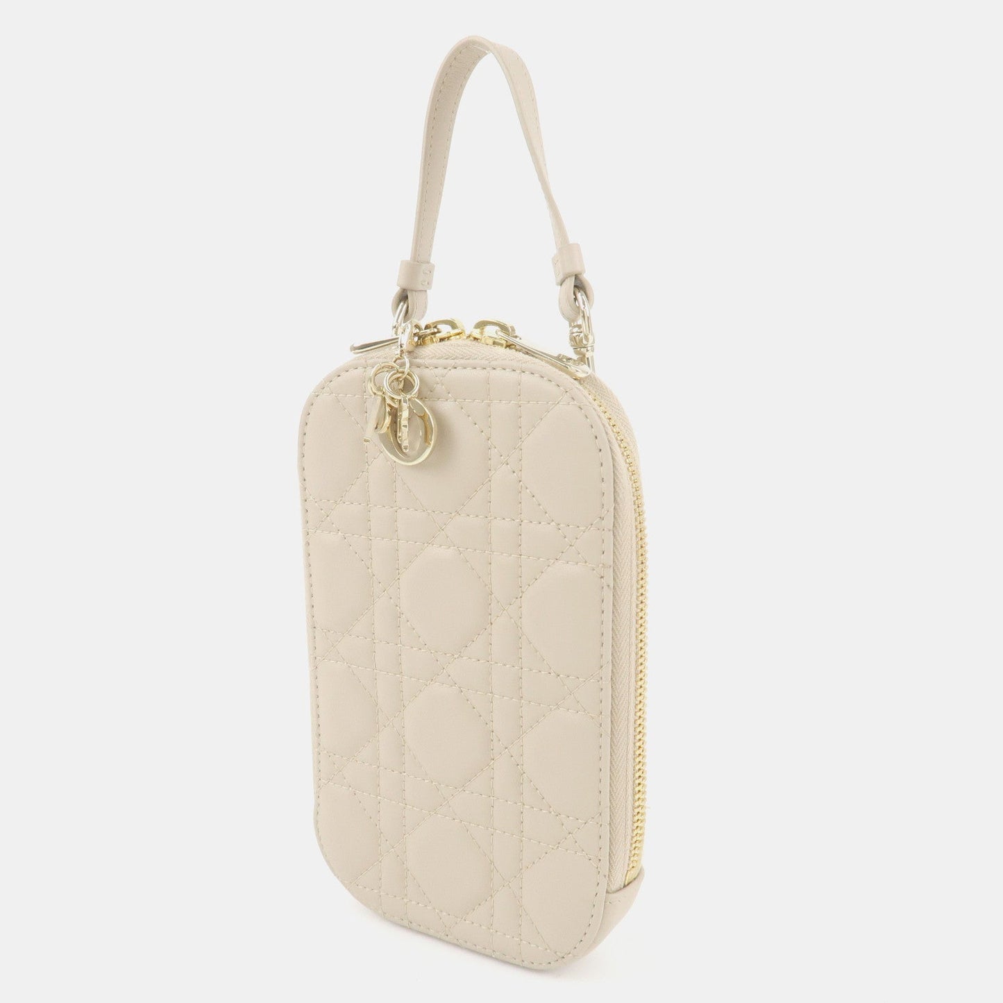 Christian Dior Lady Dior Call'in Dior Cannage Lamb Skin Phone Holder【Pre-order】