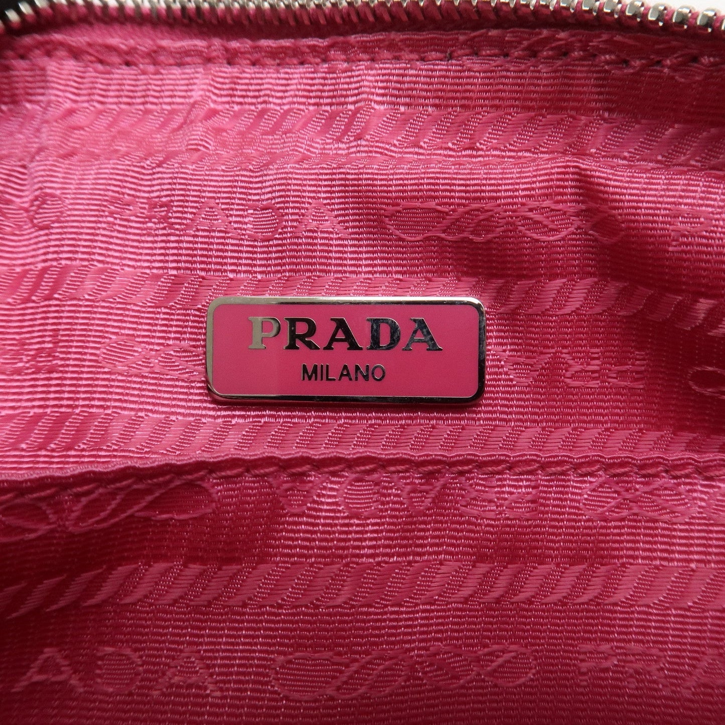 Prada Grommet Canapa Mini Canvas 2Way Bag Hand Bag Pink 1BG439【Pre-order】