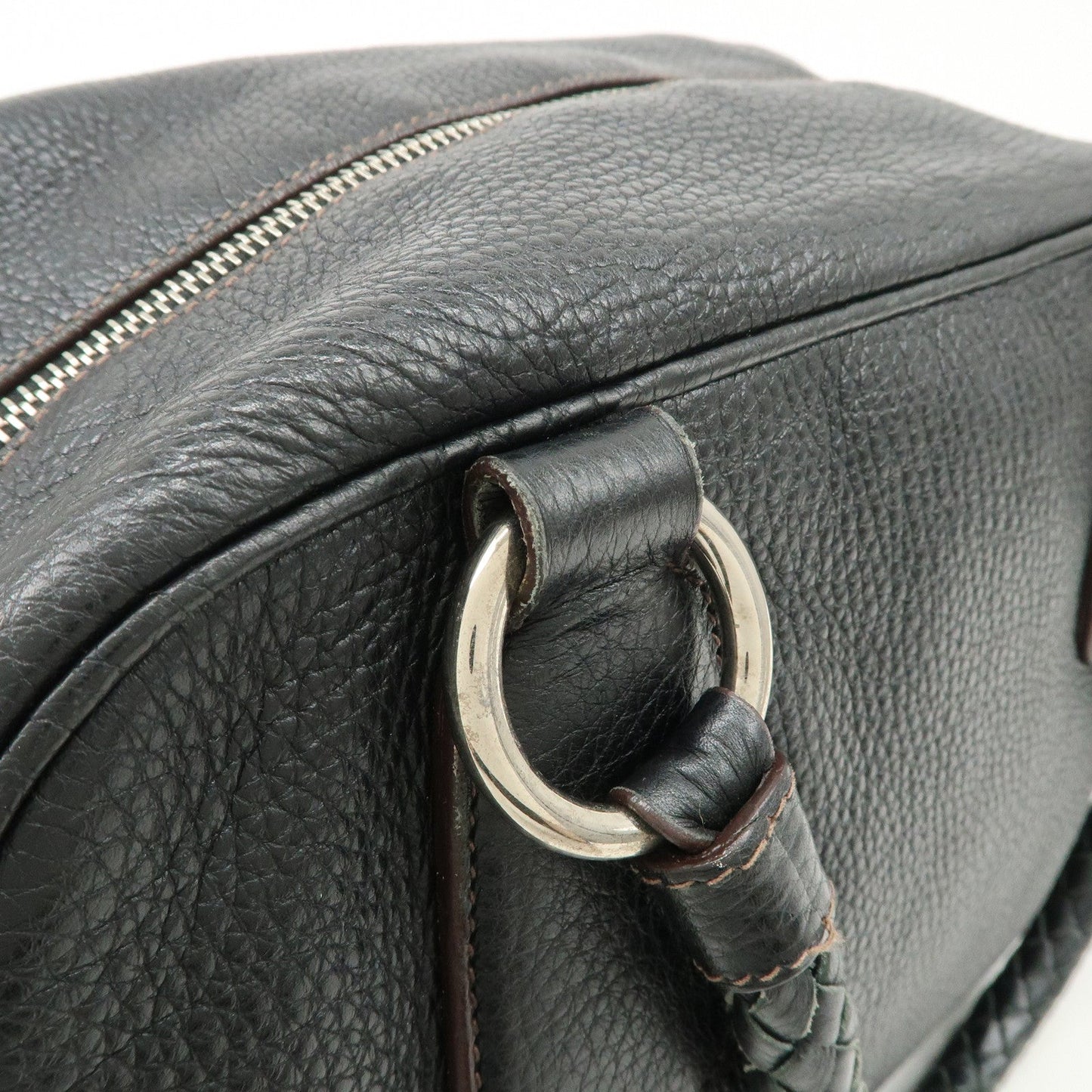 Prada Logo Leather Hand Bag Mini Boston Bag Black BL0471 Used【Pre-order】