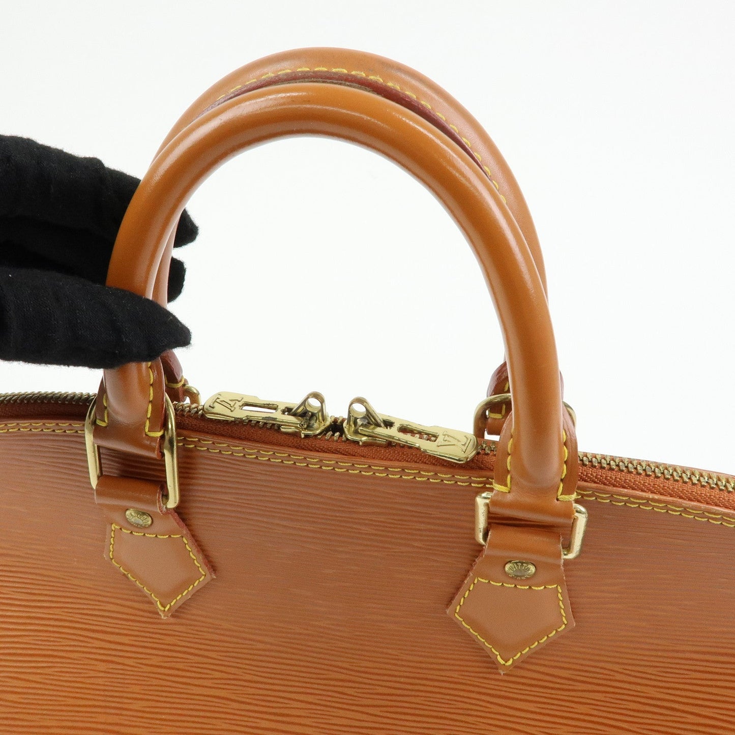 Louis Vuitton Epi Alma PM Lether Hand Bag Zipang Gold M52148【Pre-order】