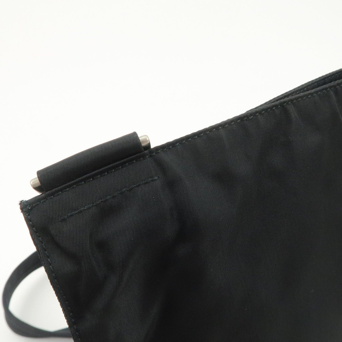 Prada Triangle Logo Nylon Leather Shoulder Bag Crossbody Bag Black【Pre-order】