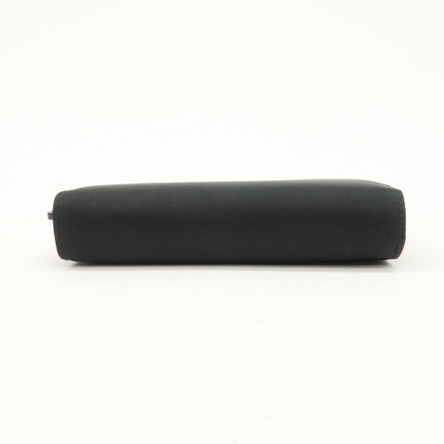 Prada Tessuto Nylon Bi-fold Round Zippy Compact Wallet Black M605【Pre-order】
