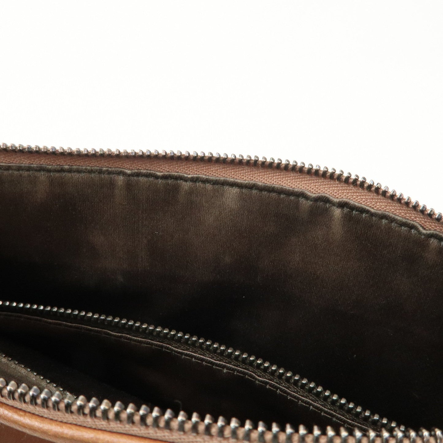 Prada Triangle Logo Leather Shoulder Bag Hand Bag Brown Used【Pre-order】