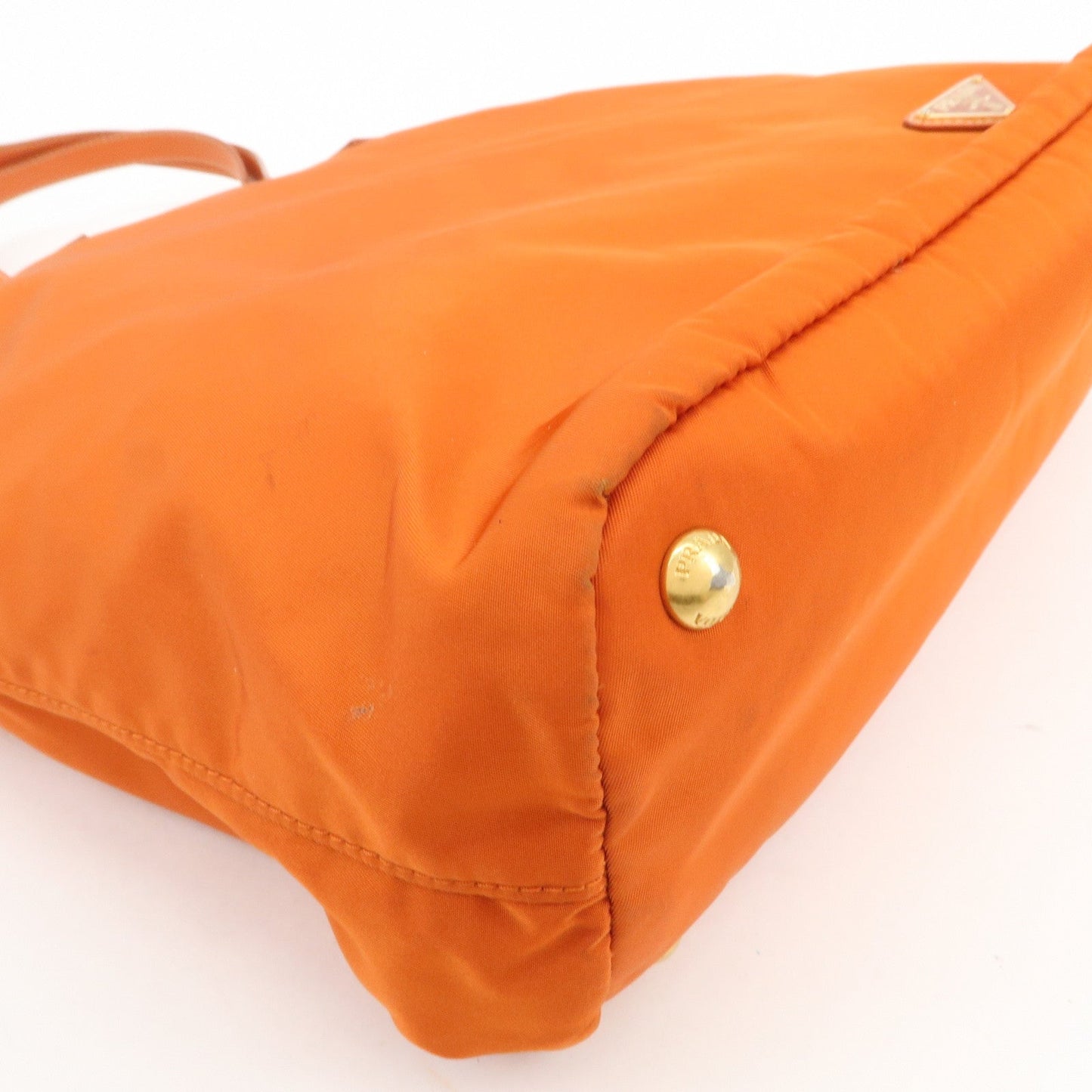 Prada Nylon Saffiano Leather Tote Bag Hand Bag Orange【Pre-order】