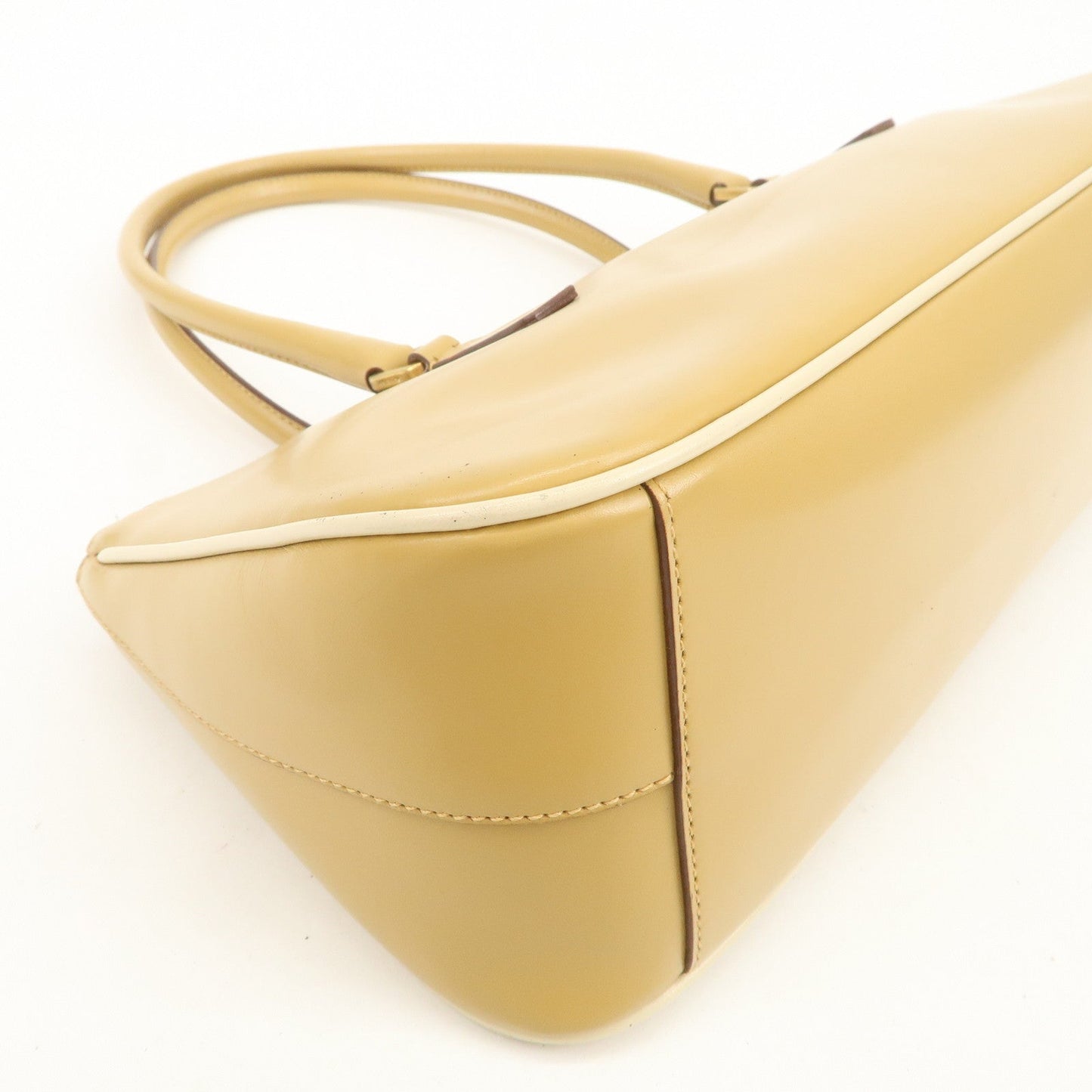 Prada Leather Shoulder Bag Hand Bag Light Brown【Pre-order】