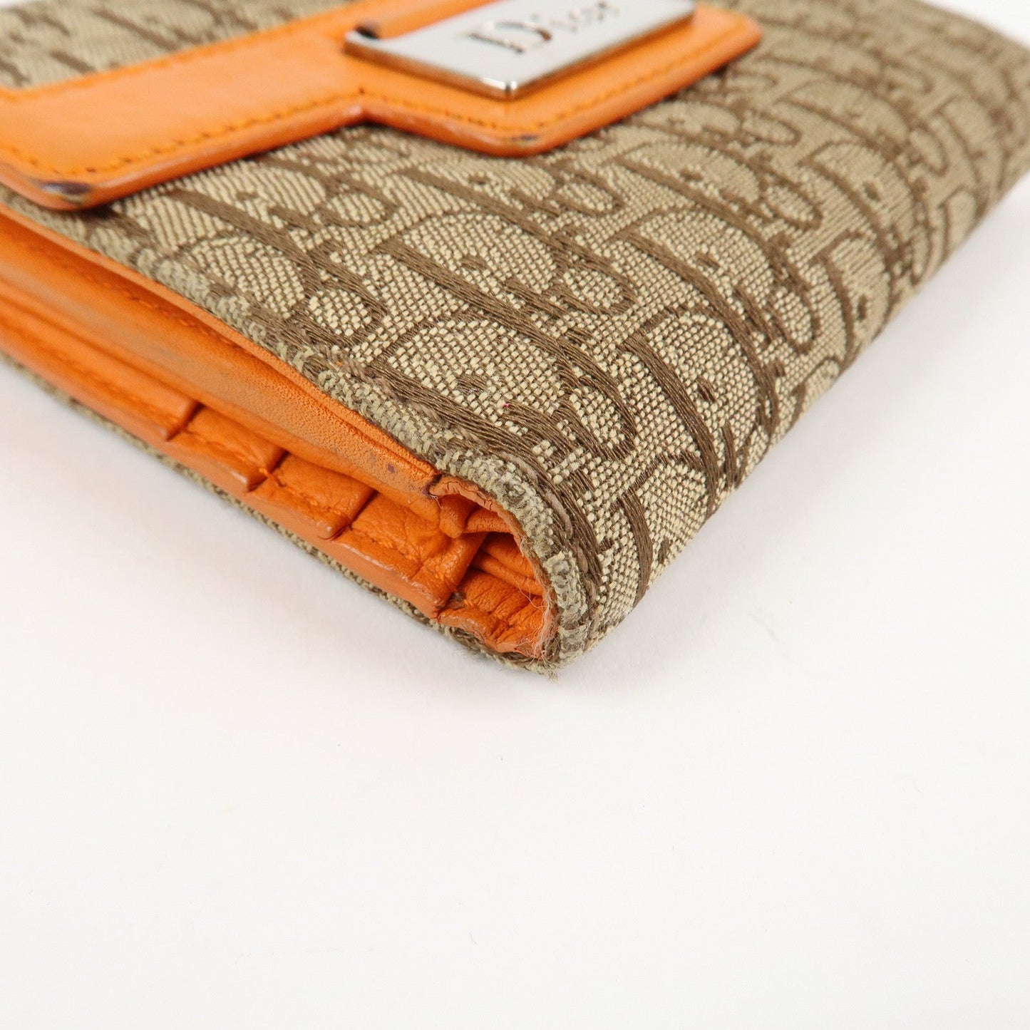 Christian Dior Street Chic Trotter Canvas Leather W Hook Trifold Wallet【Pre-order】