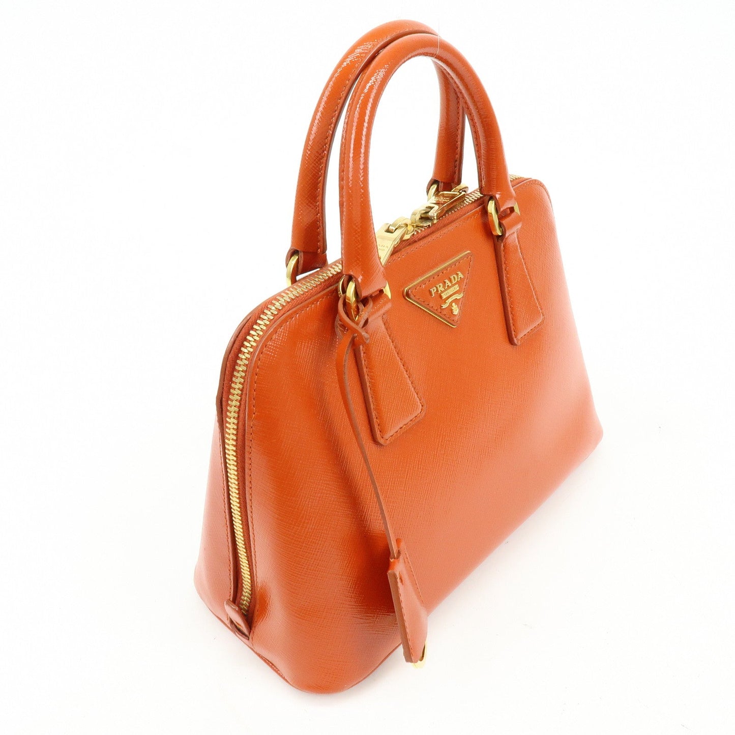 Prada Triangle Logo Patent Leather 2Way Hand Shoulder Bag BL0838【Pre-order】