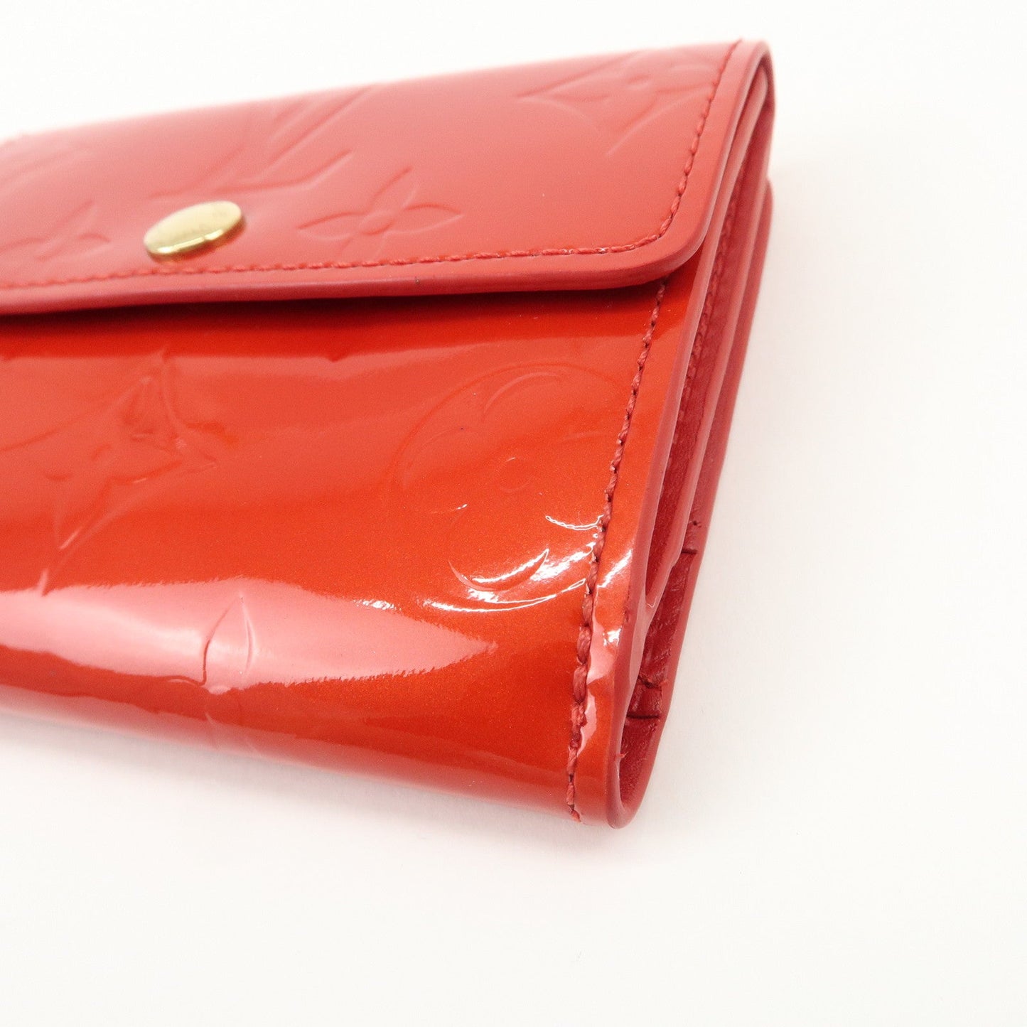 Louis Vuitton Monogram Vernis Ludlow Bi-fold Wallet Rouge M91090【Pre-order】