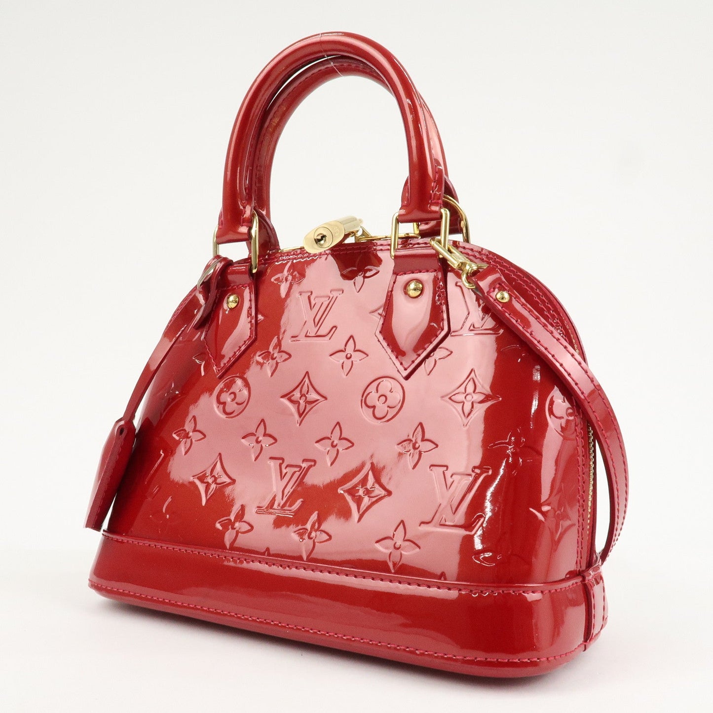Louis Vuitton Monogram Vernis Alma BB 2Way Bag Red POMME D'AMOUR M91606【Pre-order】
