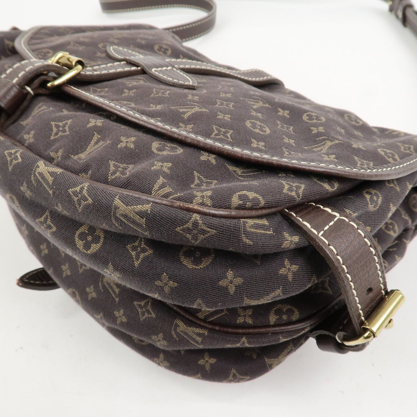 Louis Vuitton Monogram Mini Lin Saumur 30 Shoulder Bag Brown M95227【Pre-order】