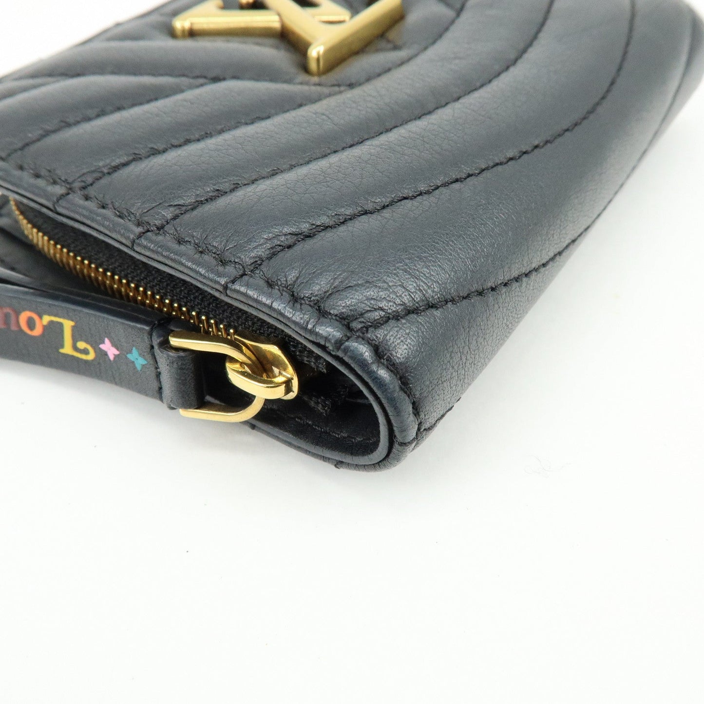 Louis Vuitton New Wave Leather Zippy Compact Wallet Noir M63789【Pre-order】