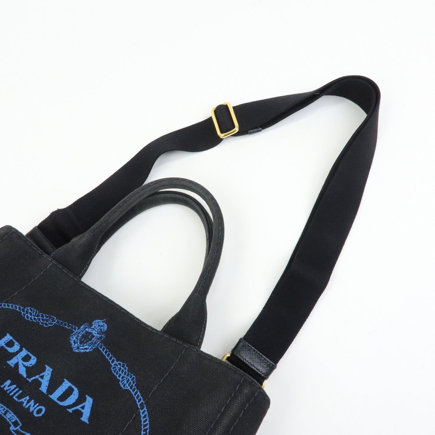 Prada Triangle Logo Canapa Mini Canvas 2Way Bag Hand Bag 1BG439【Pre-order】