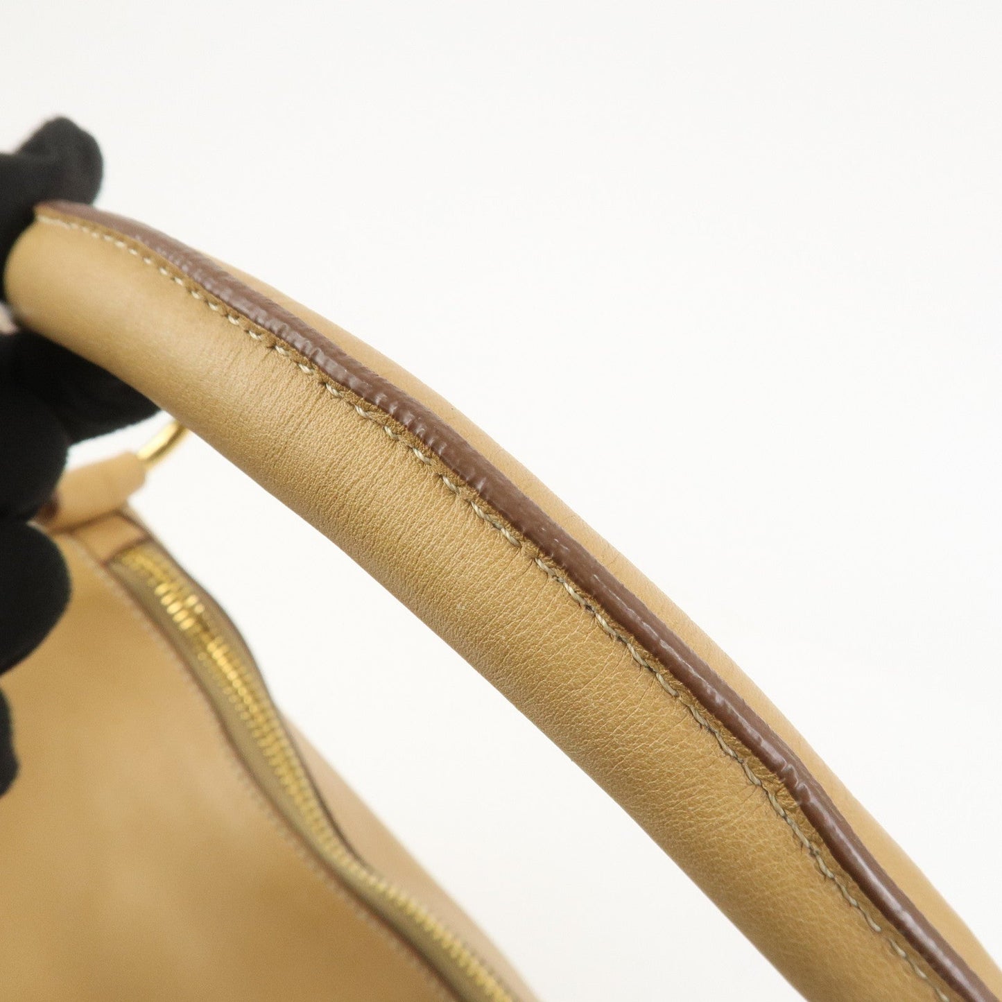 Prada Triangle Logo Leather Shoulder Bag Hand Bag Camel【Pre-order】