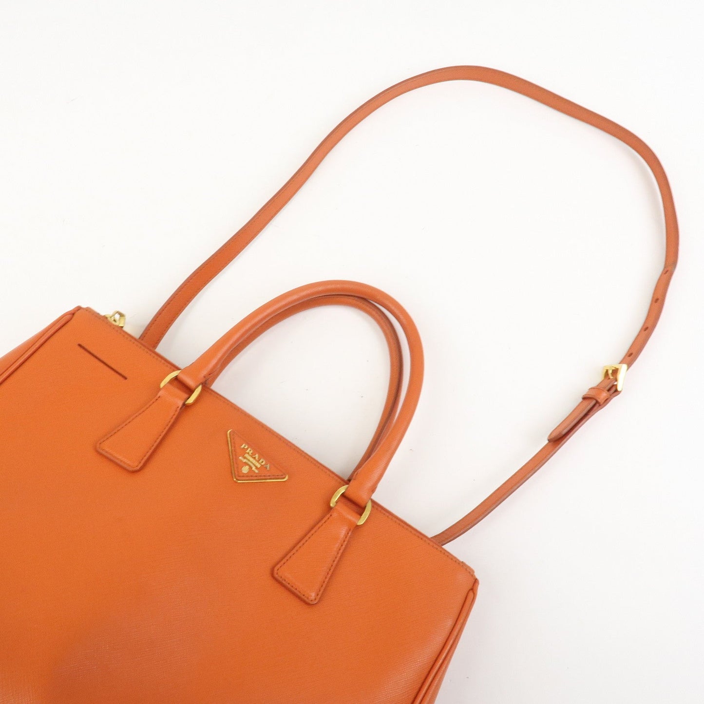 Prada Galleria Saffiano Leather 2Way Bag Orange 1BA274【Pre-order】