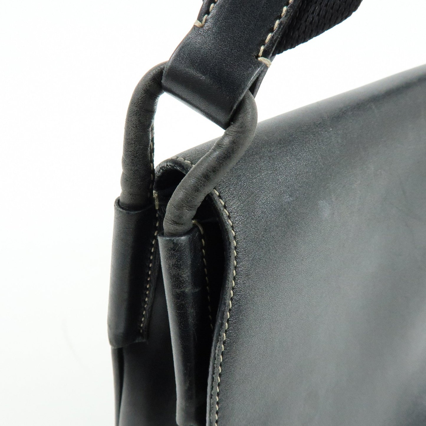Prada Leather Shoulder Bag Hand Bag Black【Pre-order】