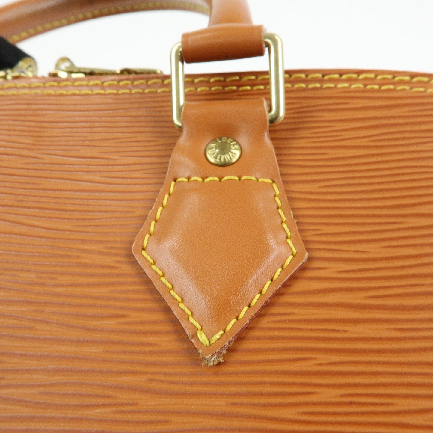Louis Vuitton Epi Alma PM Lether Hand Bag Zipang Gold M52148【Pre-order】