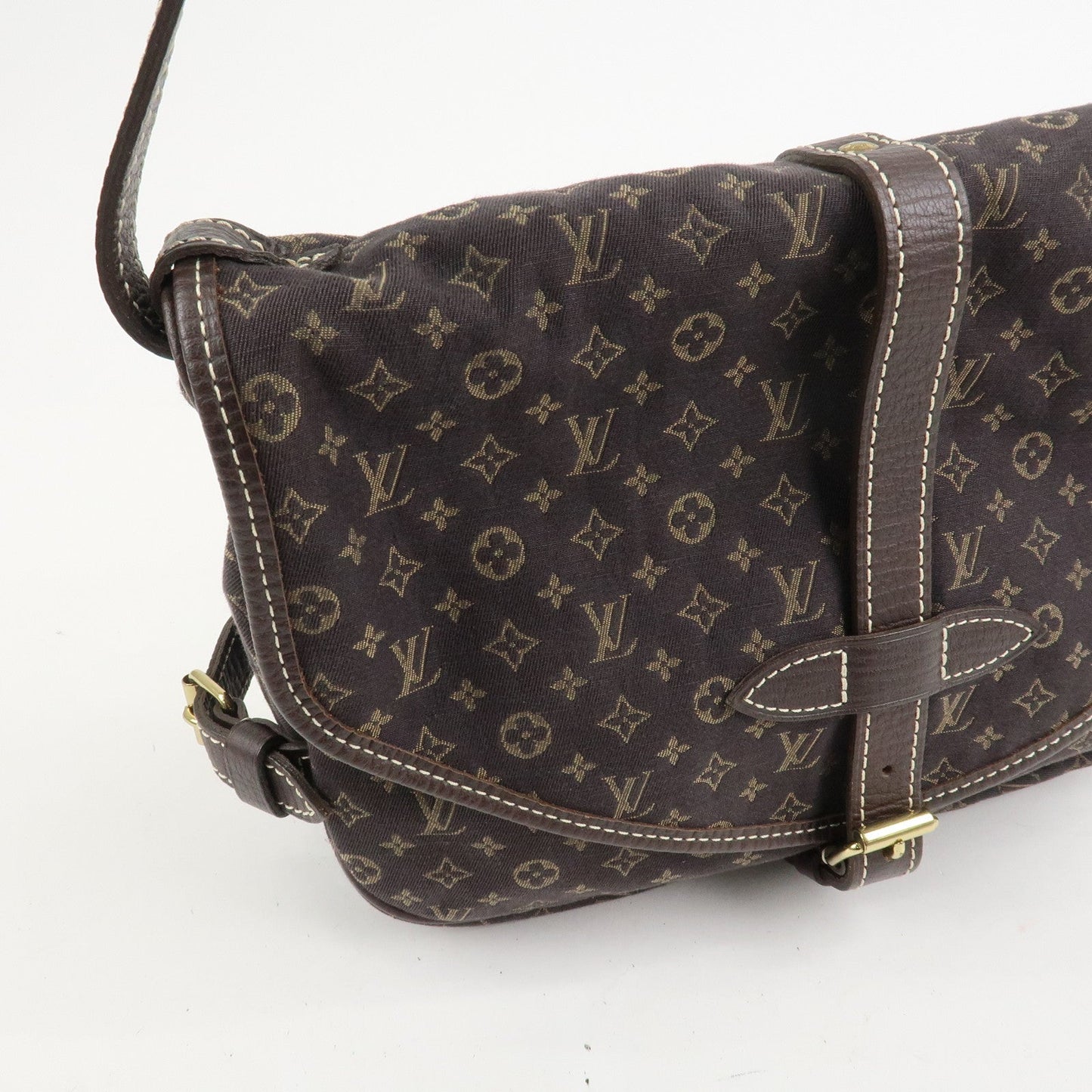 Louis Vuitton Monogram Mini Lin Saumur 30 Shoulder Bag Brown M95227【Pre-order】