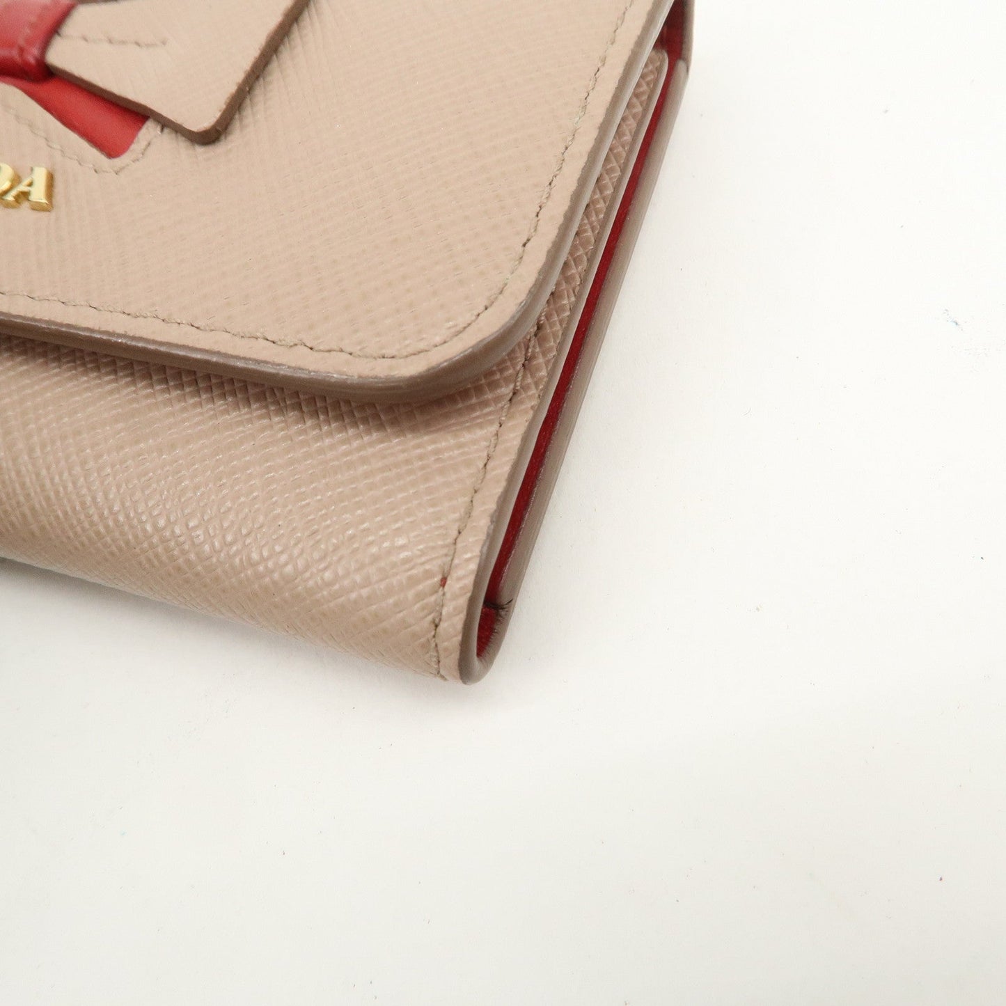 Prada Logo Leather Set Of 2 Key Chains Black Beige 1PG222/1PG004【Pre-order】