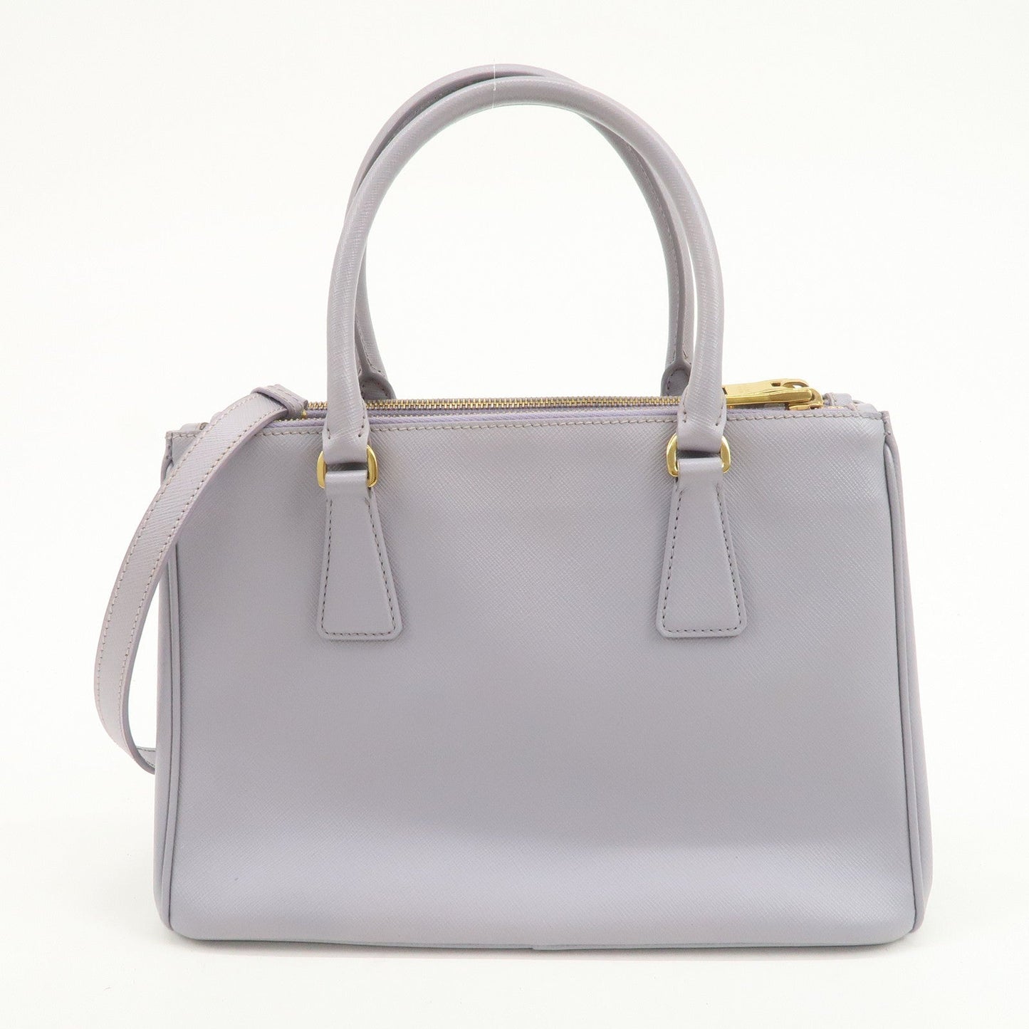 Prada Traingle Logo Galleria 2Way Shoulder Hand Bag Lavender 1BA863【Pre-order】