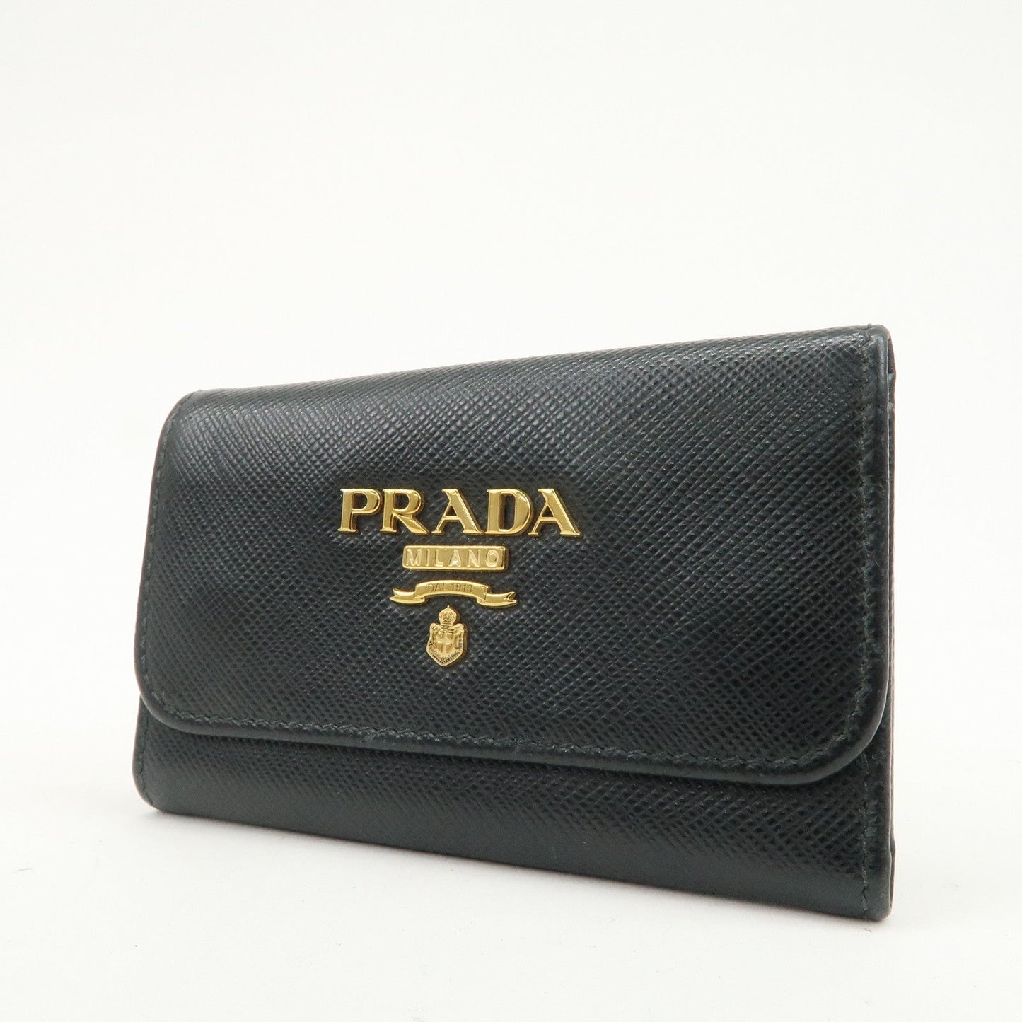 Prada Logo Leather Set Of 2 Key Chains Black Beige 1PG222/1PG004【Pre-order】